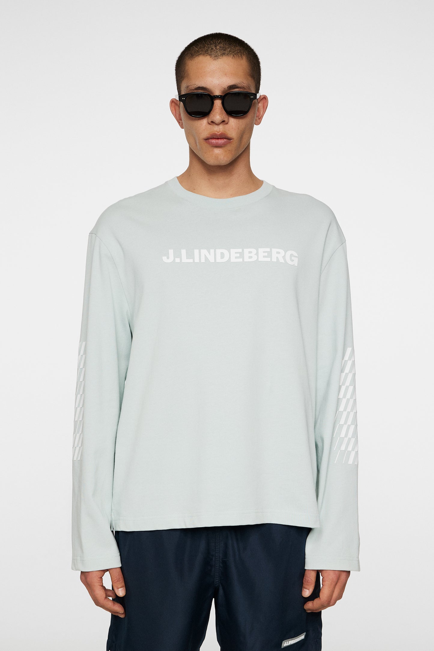 Walsh LS Print T-shirt in Winter Sky by J.Lindeberg