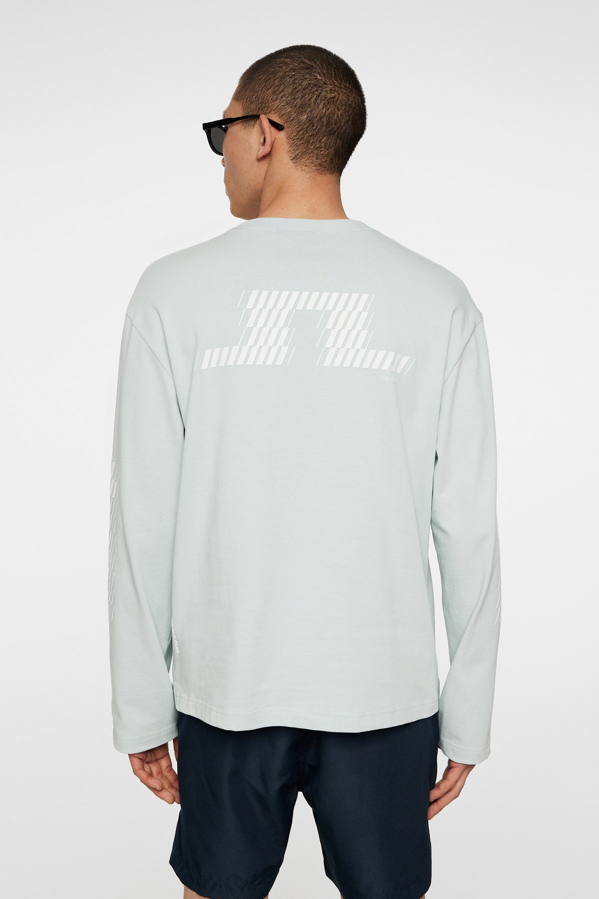 Walsh LS Print T-shirt in Winter Sky by J.Lindeberg
