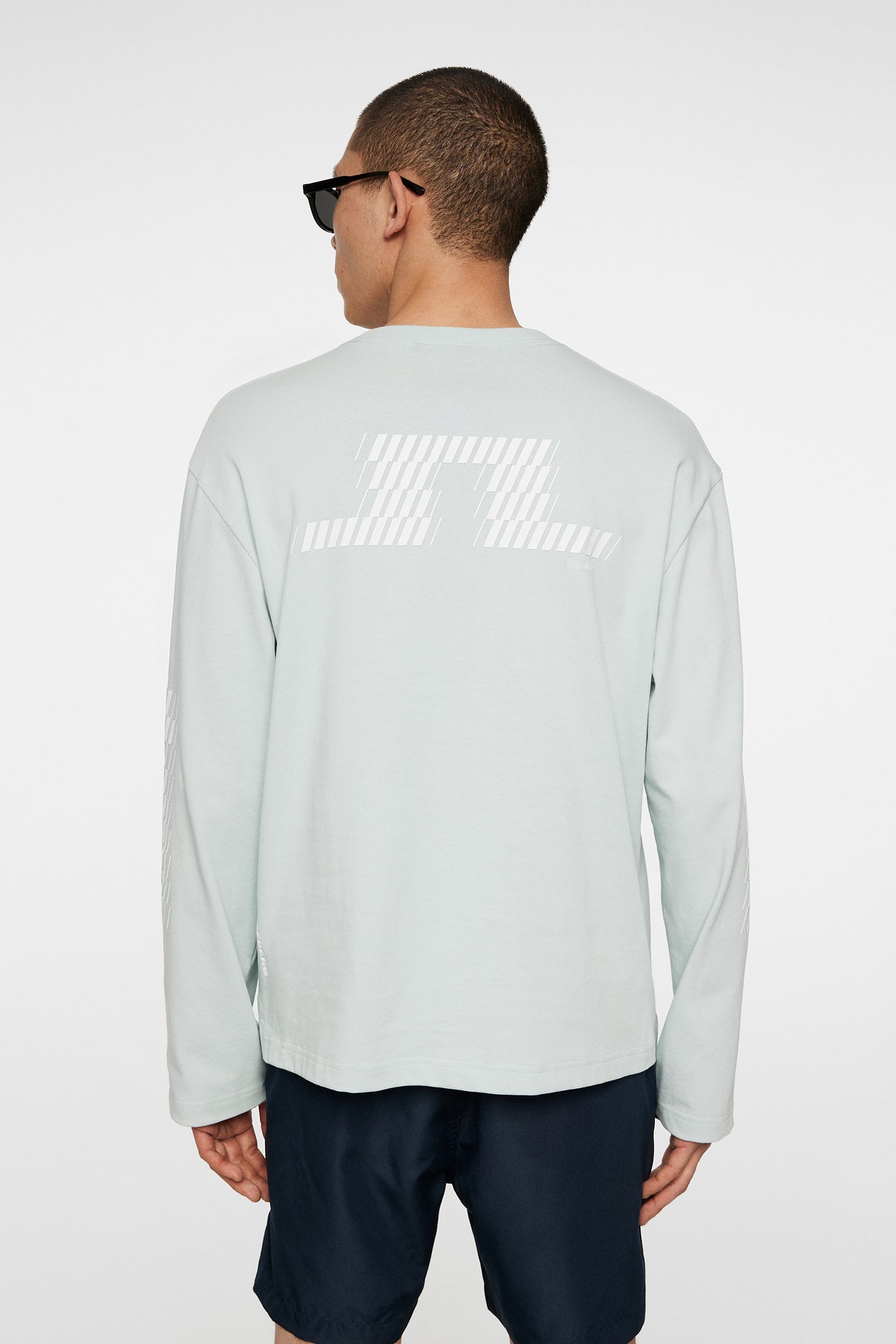 Walsh LS Print T-shirt in Winter Sky by J.Lindeberg