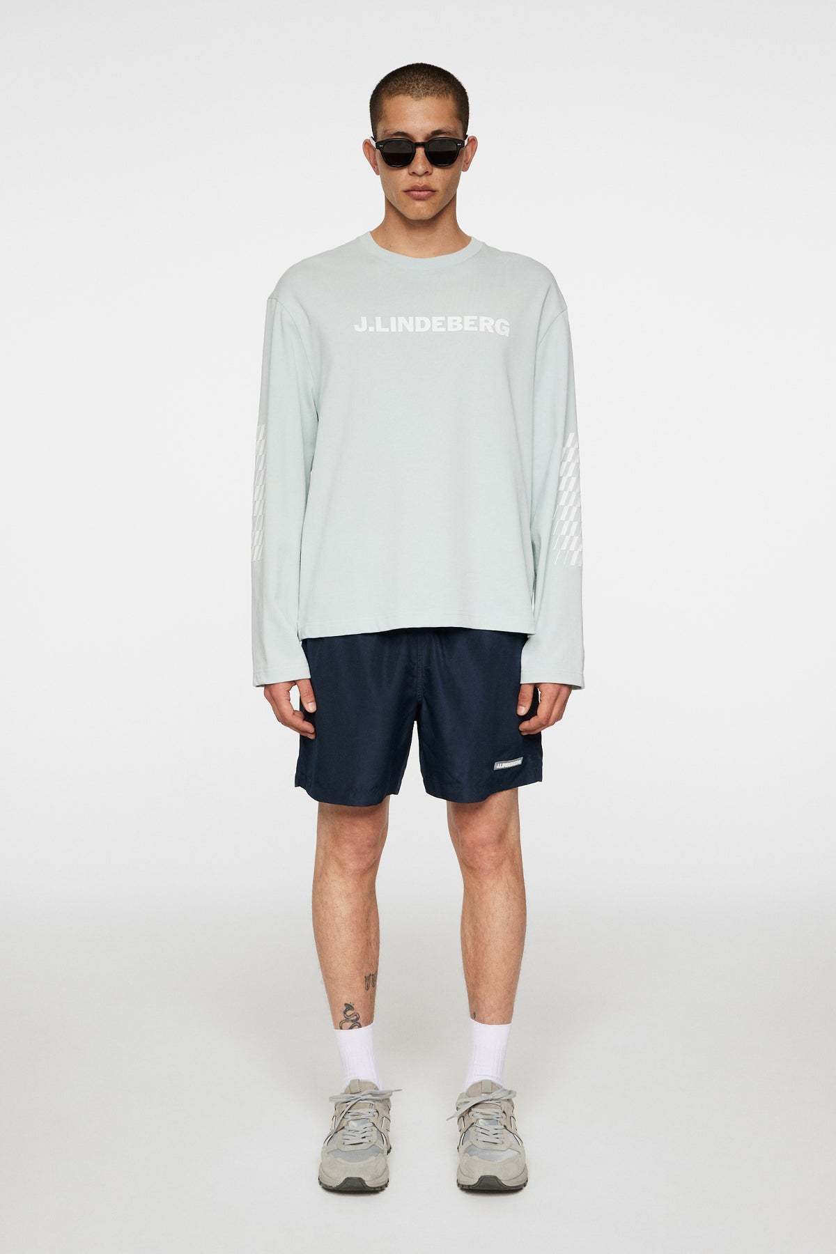 Walsh LS Print T-shirt in Winter Sky by J.Lindeberg