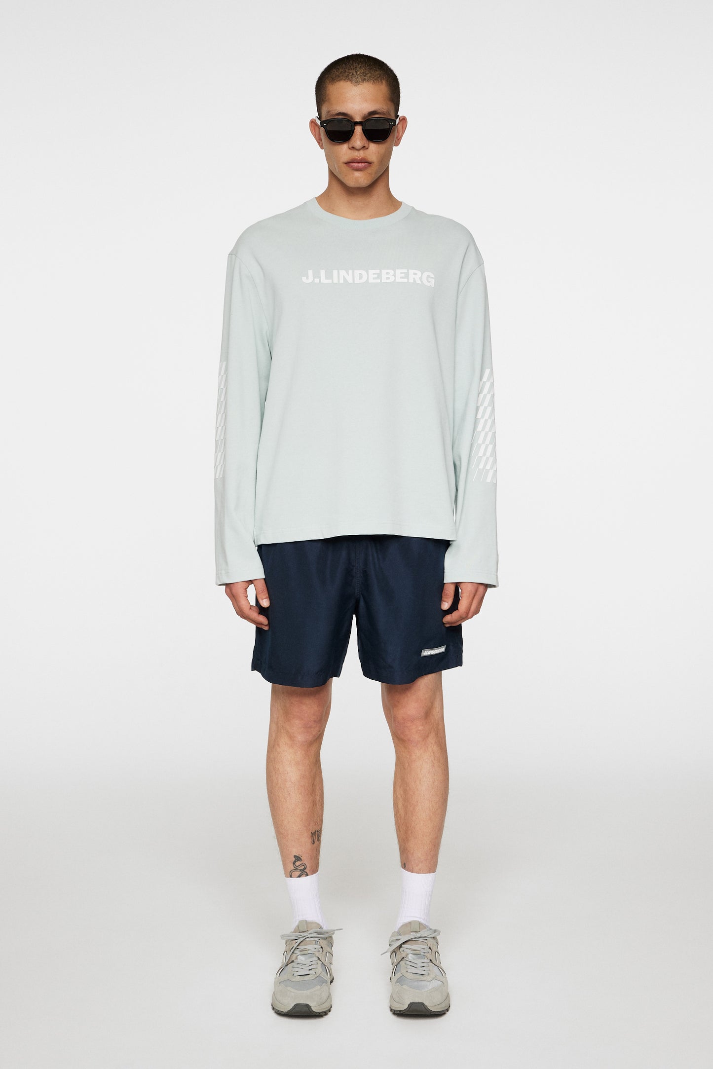 Walsh LS Print T-shirt in Winter Sky by J.Lindeberg