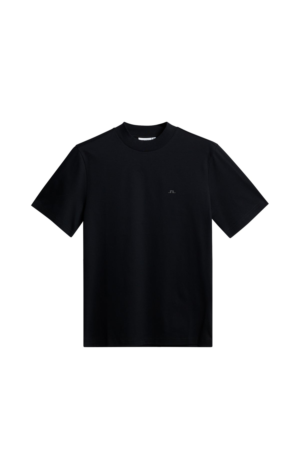 Ace Mock Neck T-Shirt in Black by J.Lindeberg