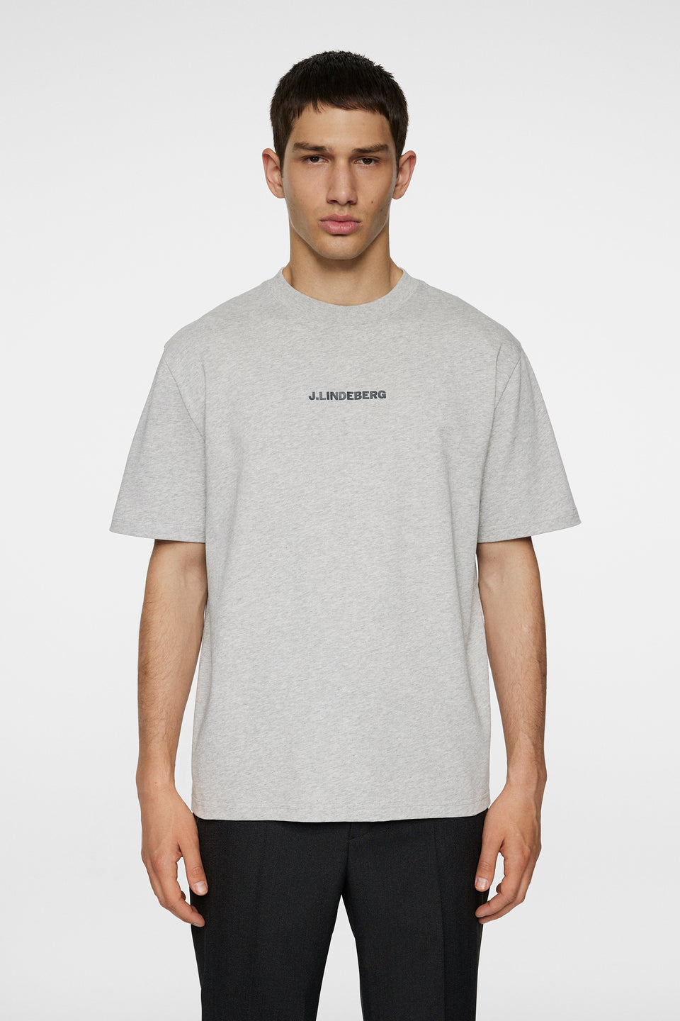 Hale Heavy Logo T-shirt / Light Grey Melange