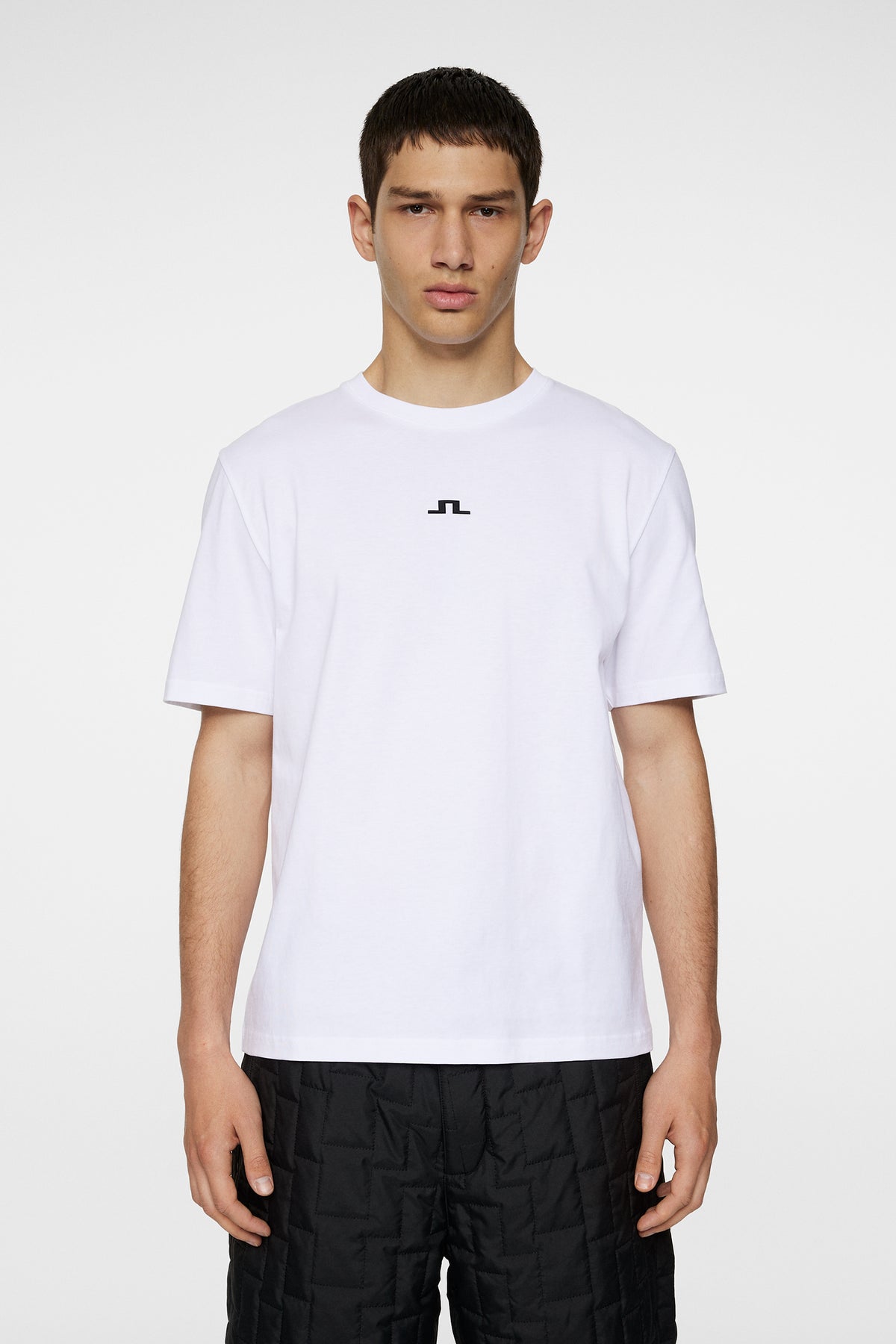 Parcie Logo Tee in White by J.Lindeberg