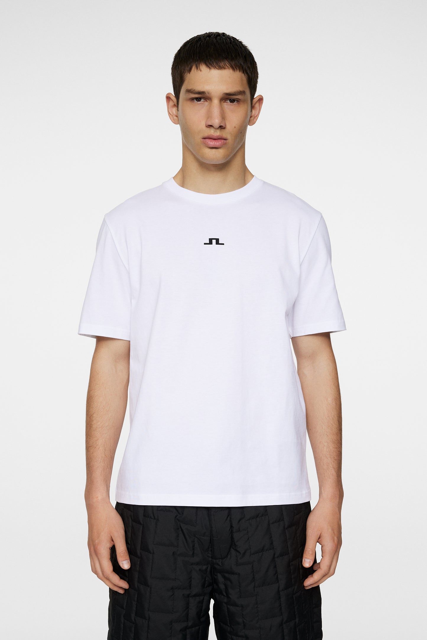 Parcie Logo Tee in White by J.Lindeberg