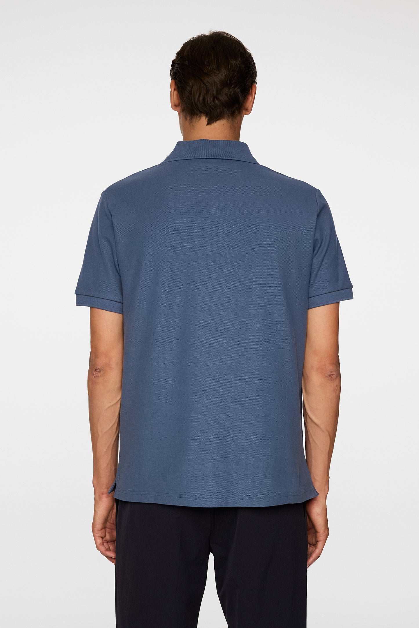 Rudy Slim Polo Pique in Vintage Indigo by J.Lindeberg