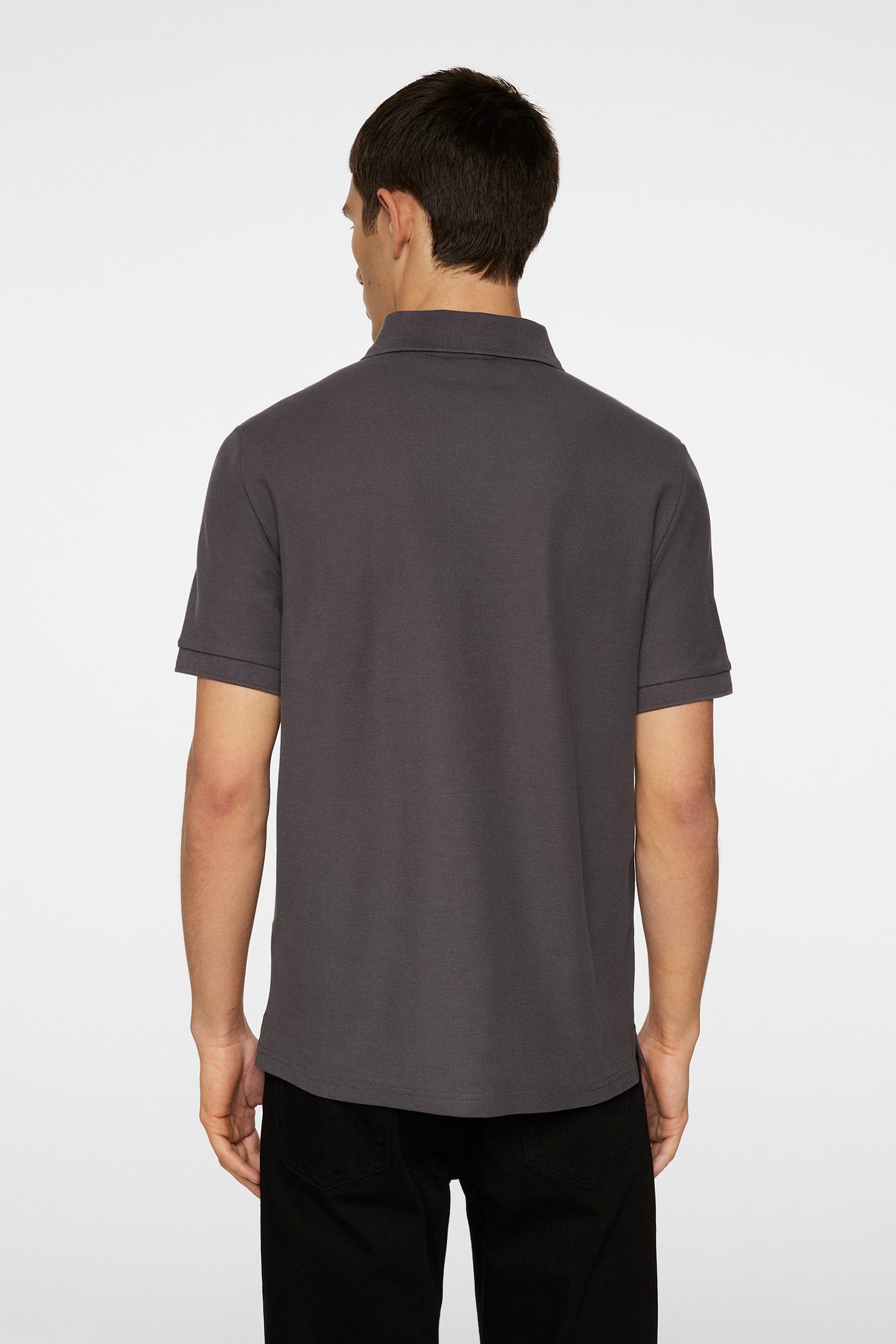 Rudy Slim Polo Pique in Asphalt by J.Lindeberg