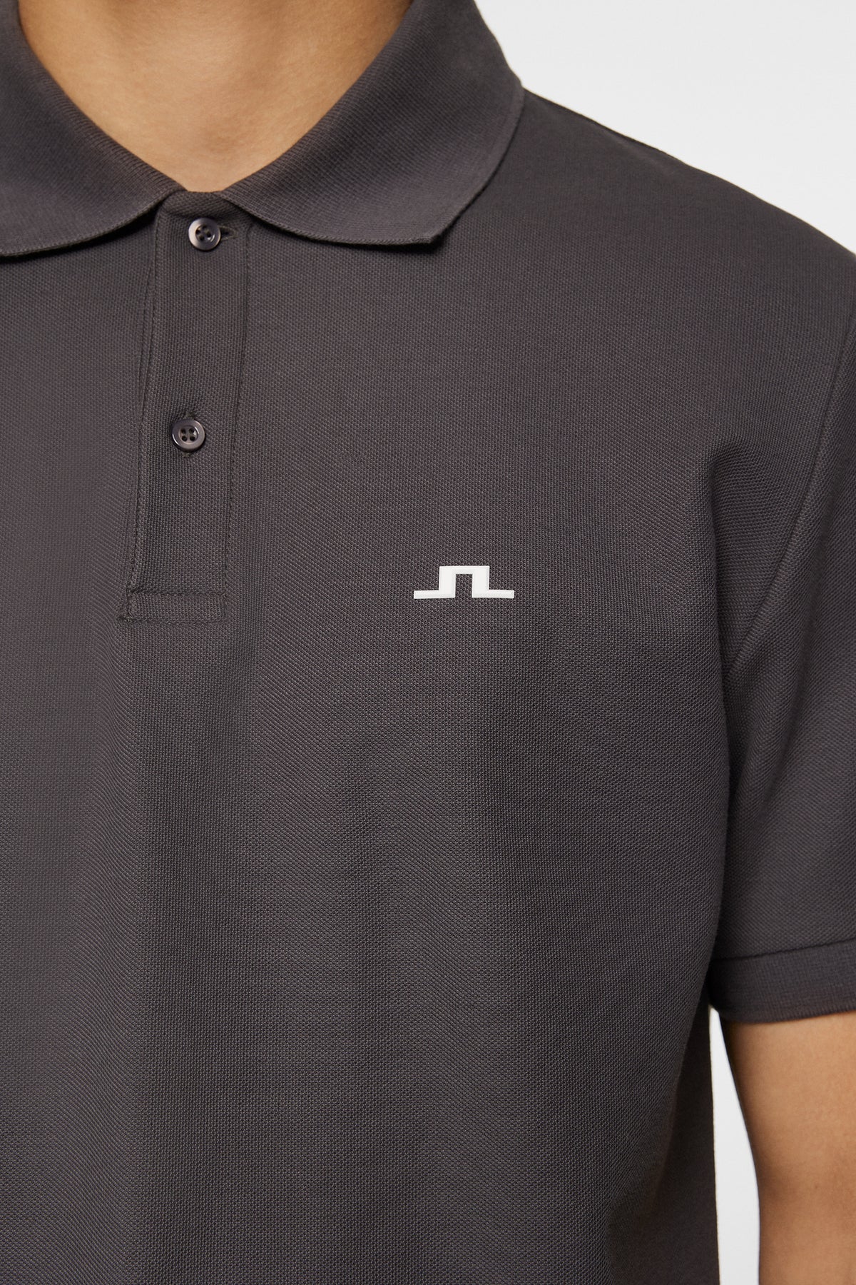 Rudy Slim Polo Pique in Asphalt by J.Lindeberg