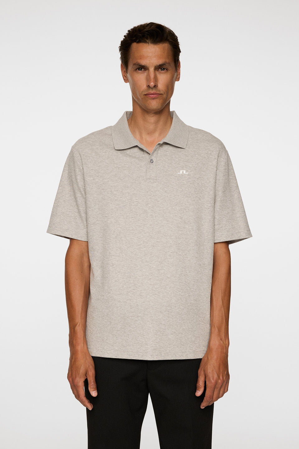 Trond Polo Pique / Light Grey Melange