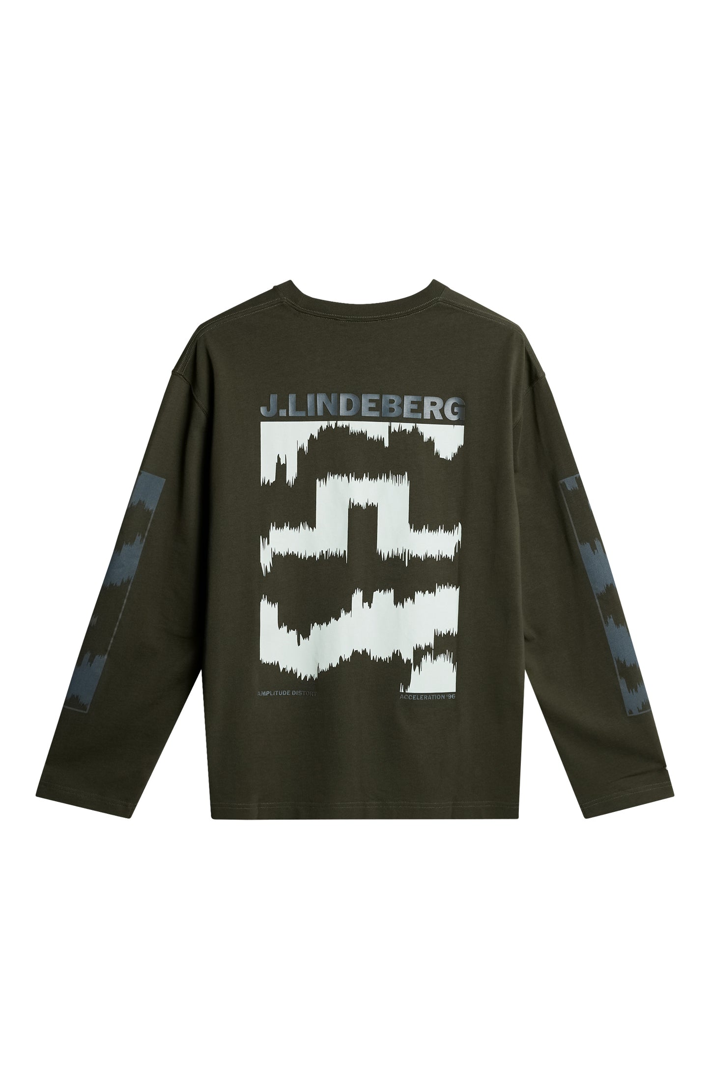 Walsh LS Print T-shirt in Forest Green by J.Lindeberg