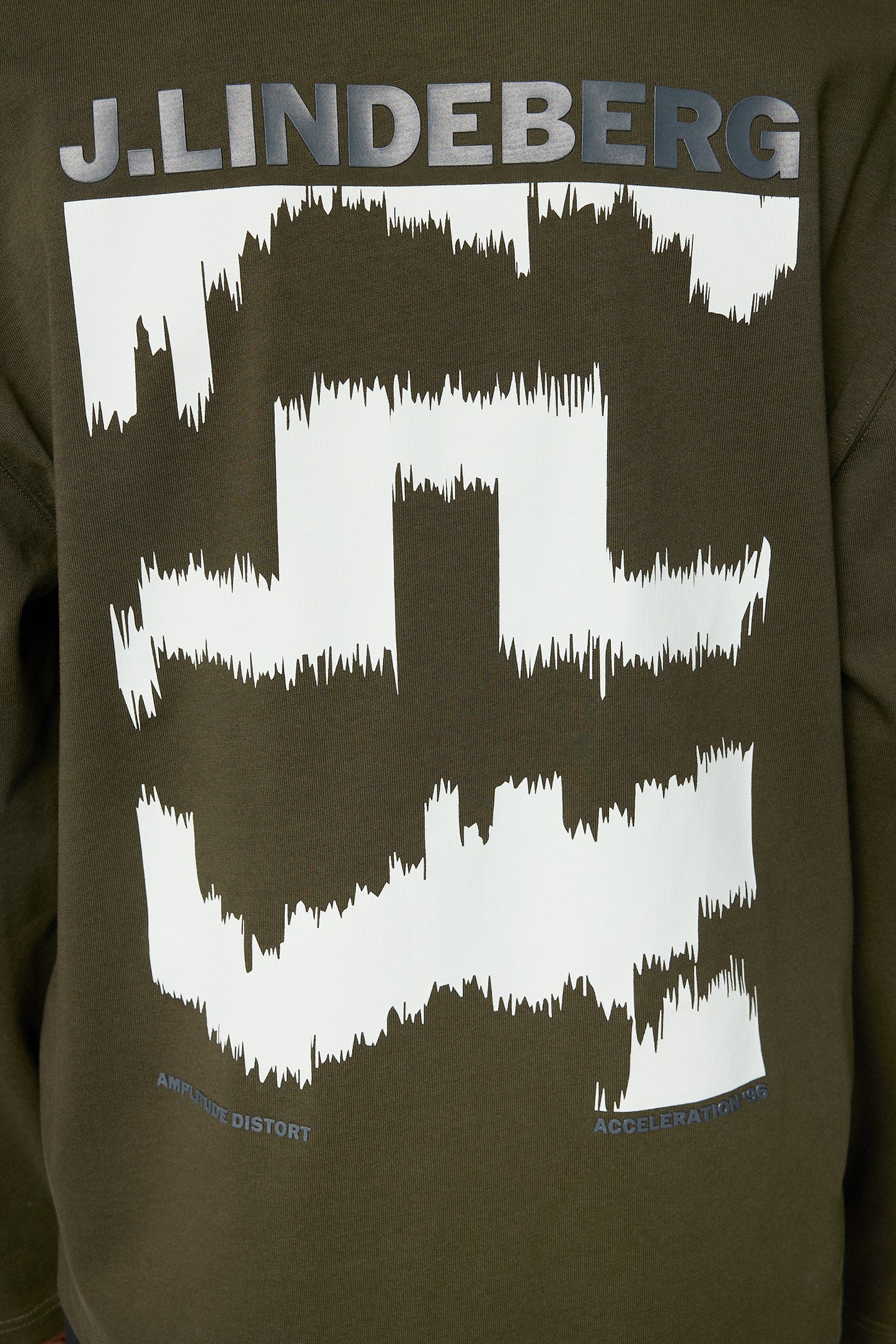 Walsh LS Print T-shirt in Forest Green by J.Lindeberg