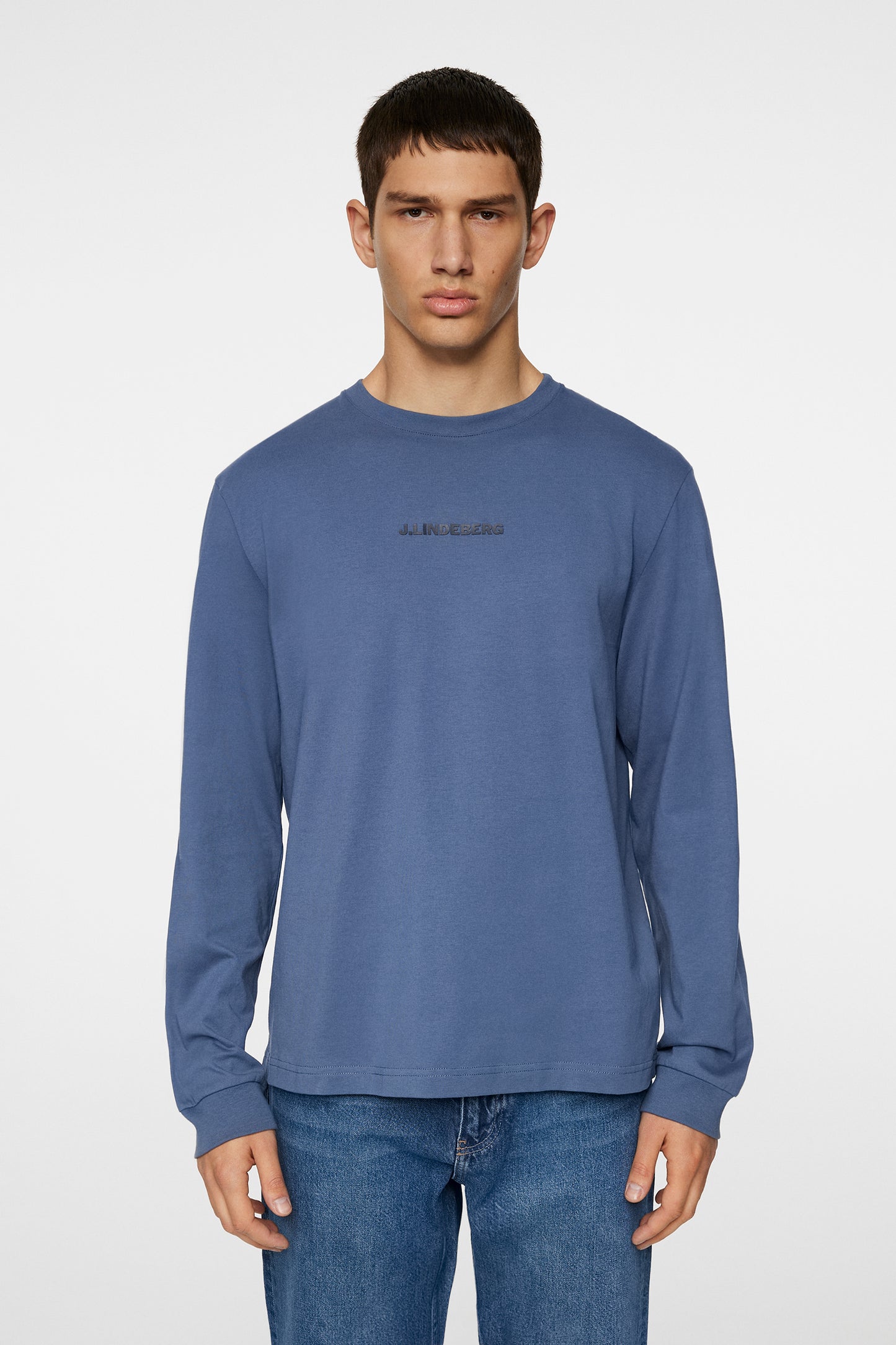 Parcie Longsleeve Tee in Vintage Indigo by J.Lindeberg