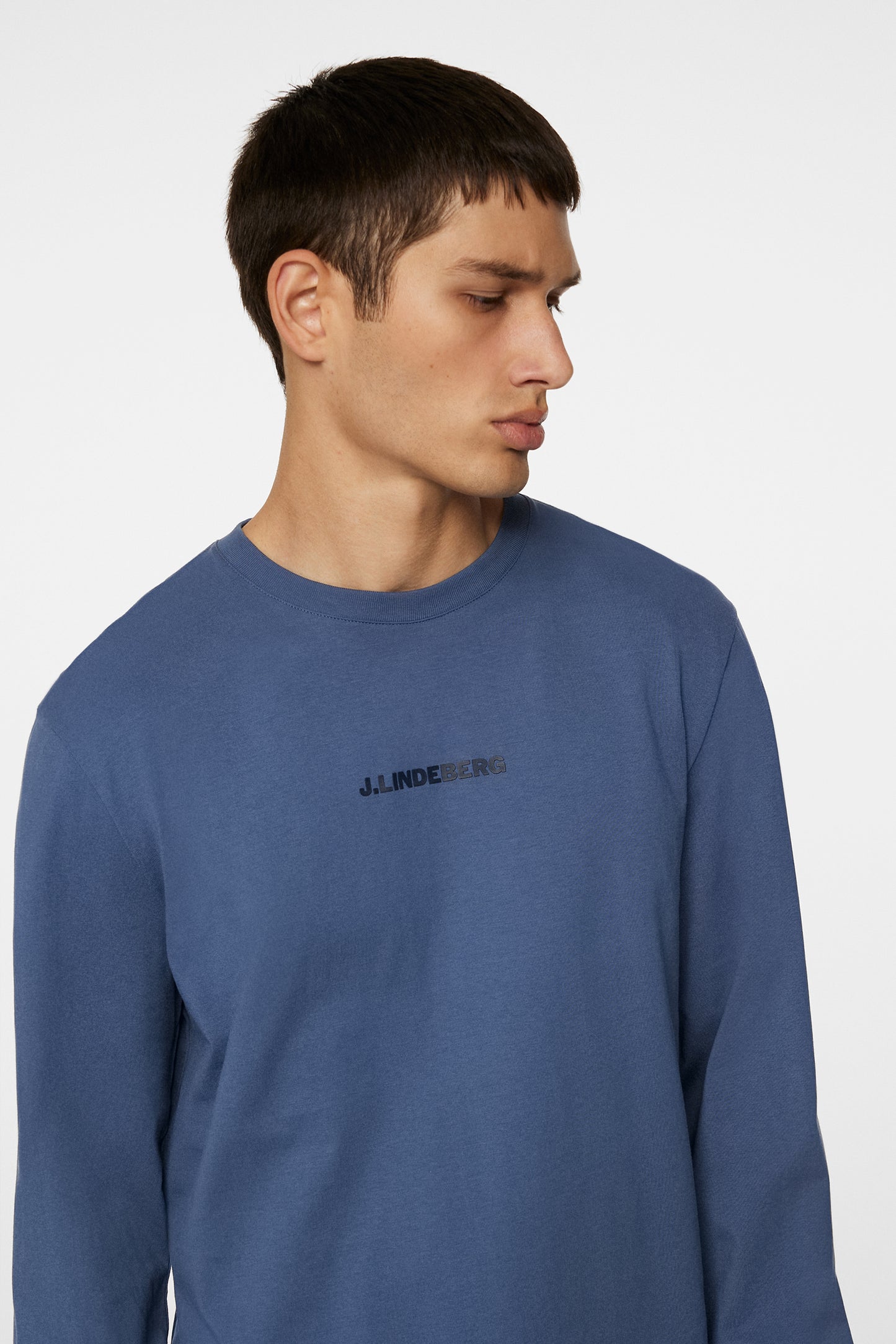 Parcie Longsleeve Tee in Vintage Indigo by J.Lindeberg