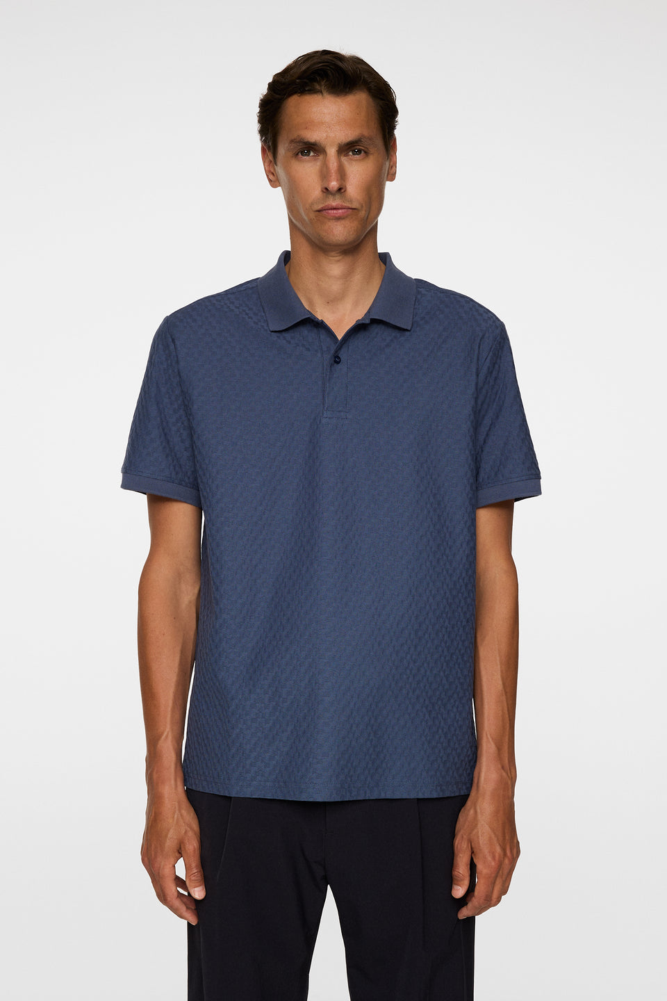 Devon Jacquard Polo / Vintage Indigo