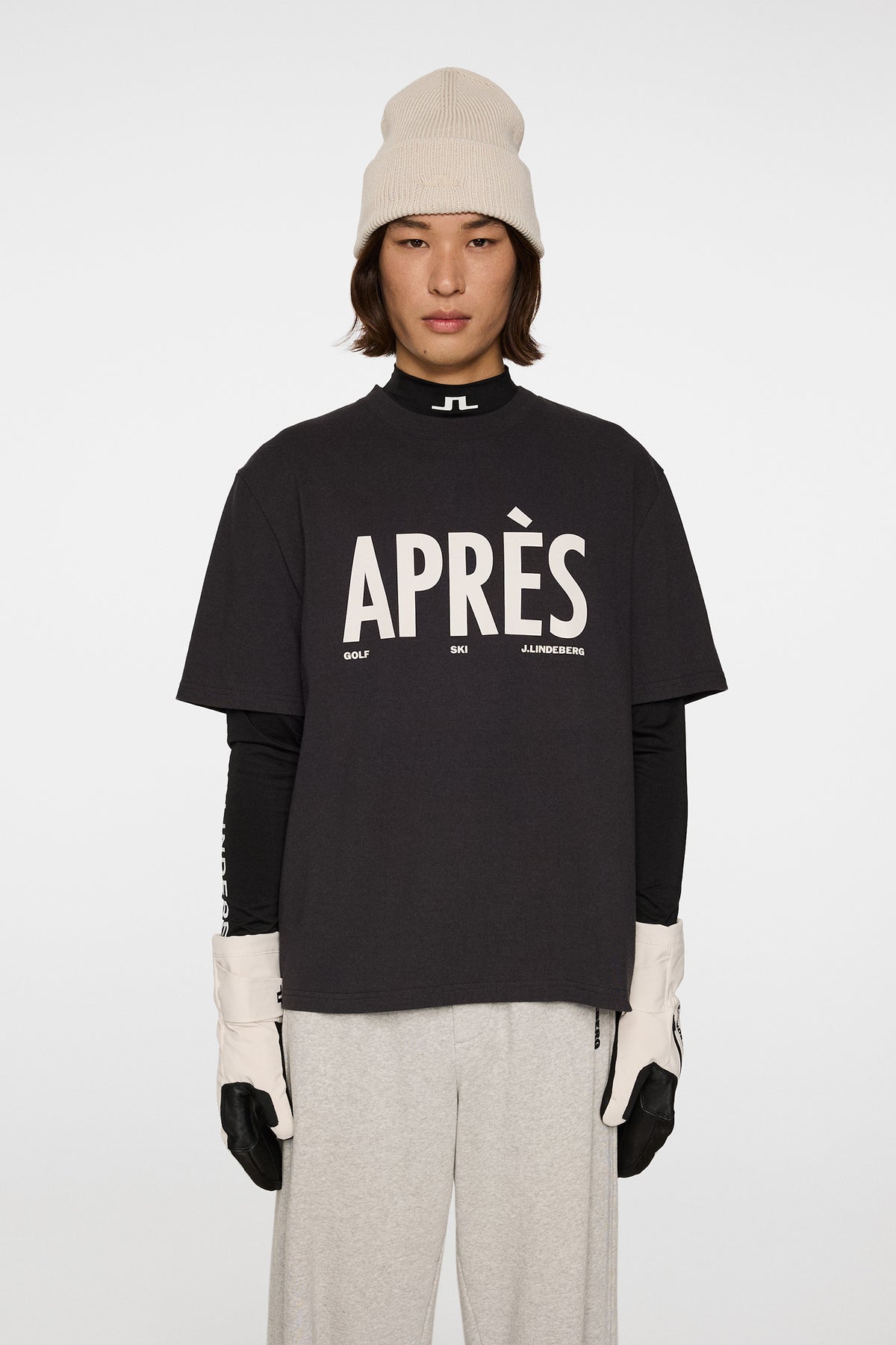 Hale Seasonal Logo T-shirt in Black by J.Lindeberg