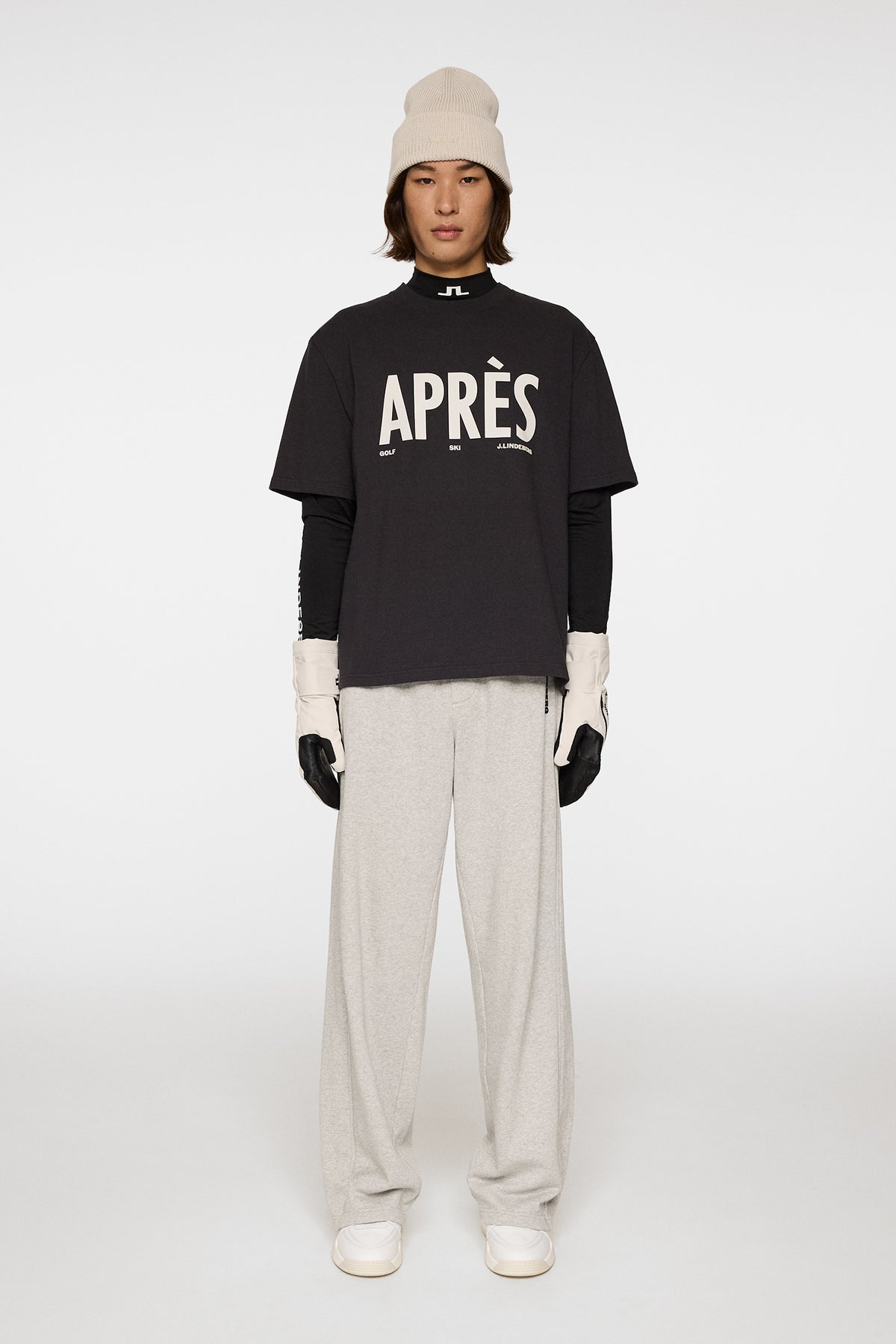 Hale Seasonal Logo T-shirt in Black by J.Lindeberg