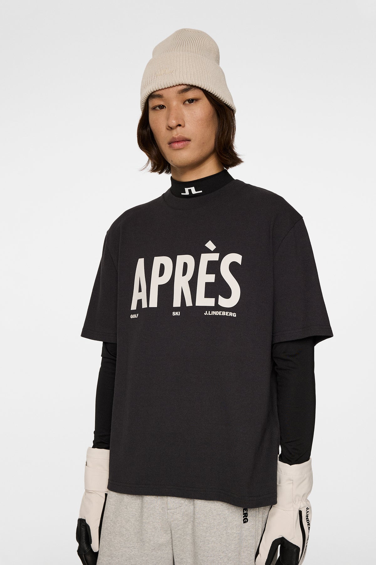 Hale Seasonal Logo T-shirt in Black by J.Lindeberg