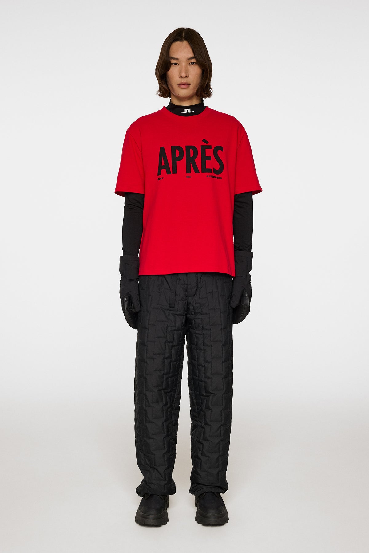 Hale Seasonal Logo T-shirt in Barbados Cherry by J.Lindeberg