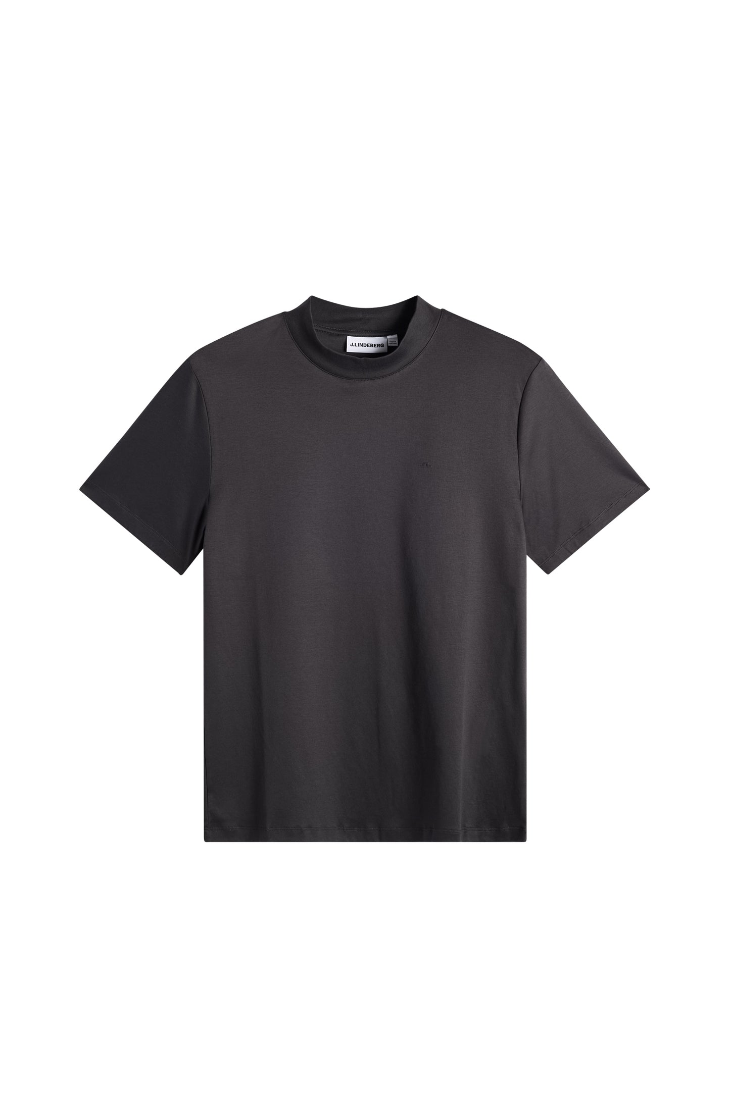Ace Mock Neck T-Shirt in Black by J.Lindeberg