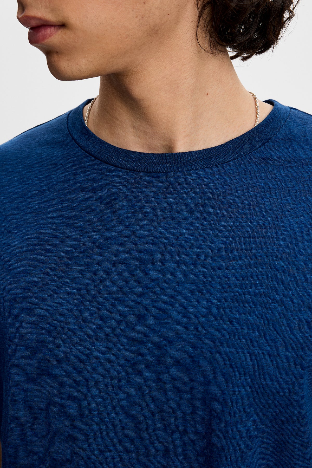 Coma Linen Tee in Estate Blue by J.Lindeberg