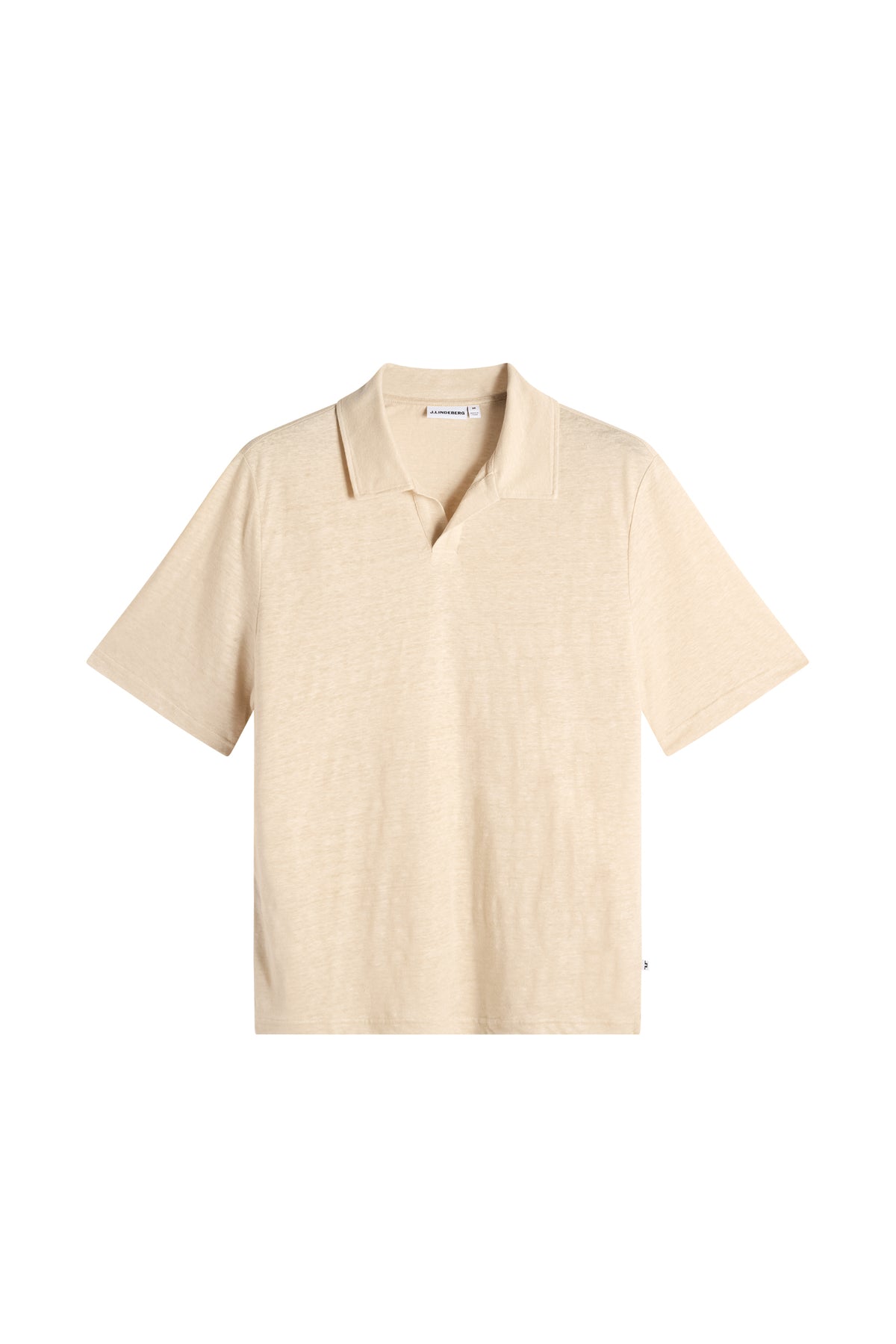 Roy Linen Polo in Moonbeam by J.Lindeberg