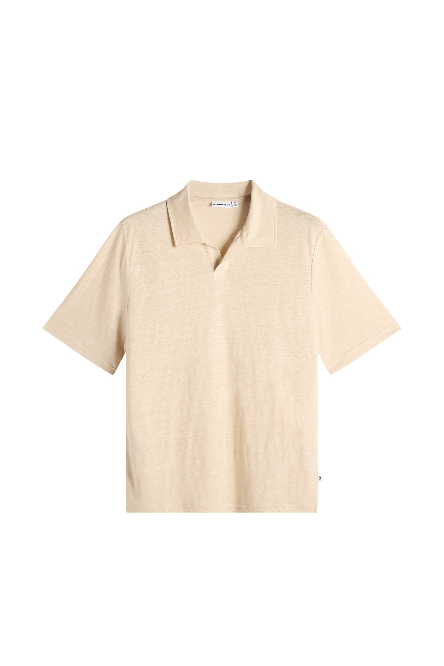 Roy Linen Polo in Moonbeam by J.Lindeberg