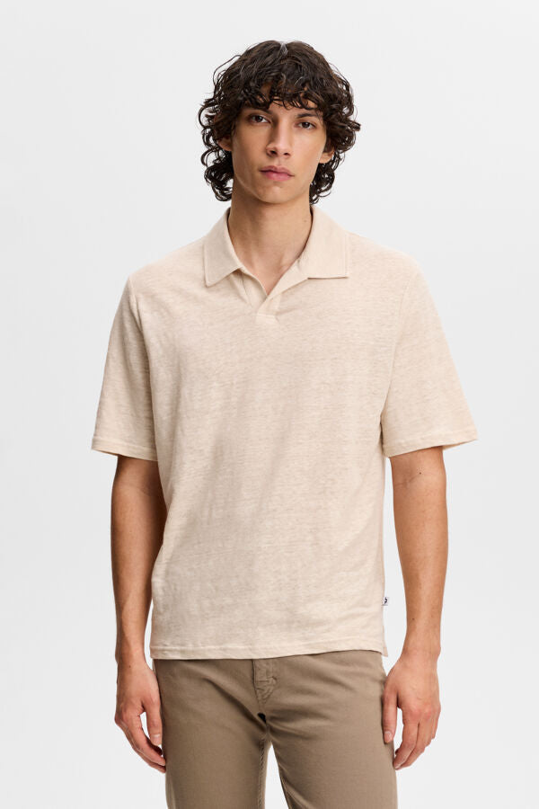 Roy Linen Polo / Moonbeam