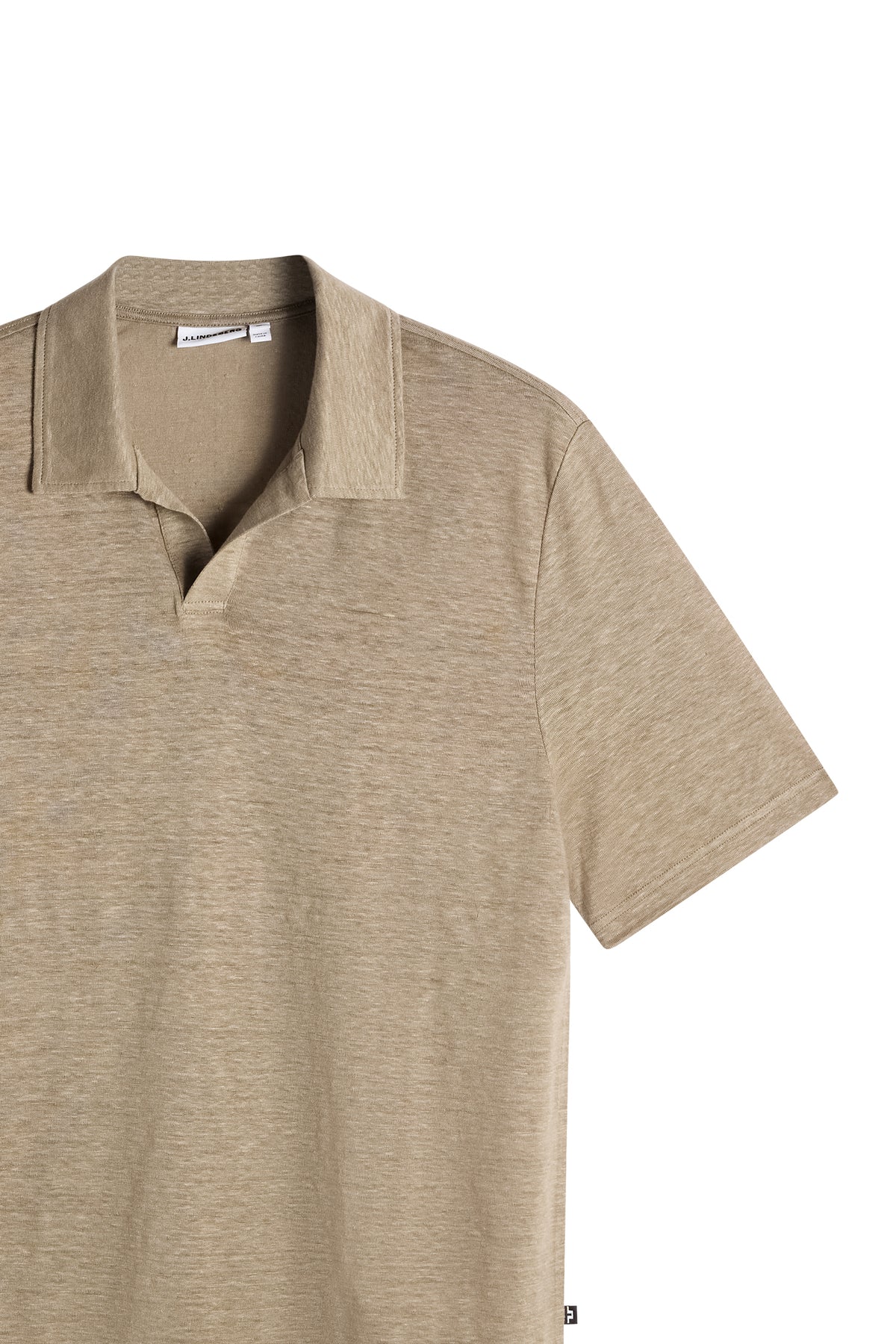 Roy Linen Polo in Brindle by J.Lindeberg