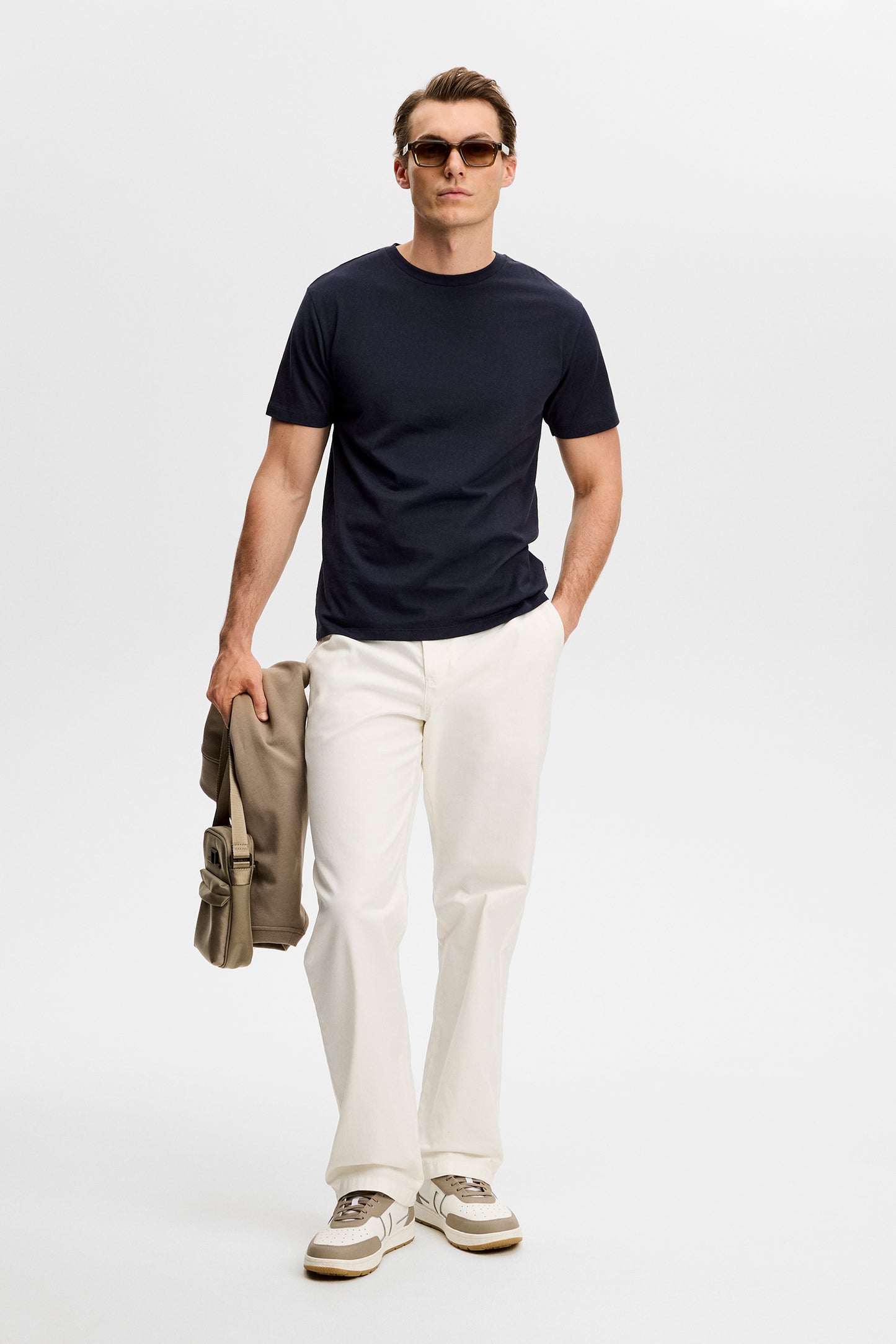 Sid Basic T-Shirt in JL Navy by J.Lindeberg