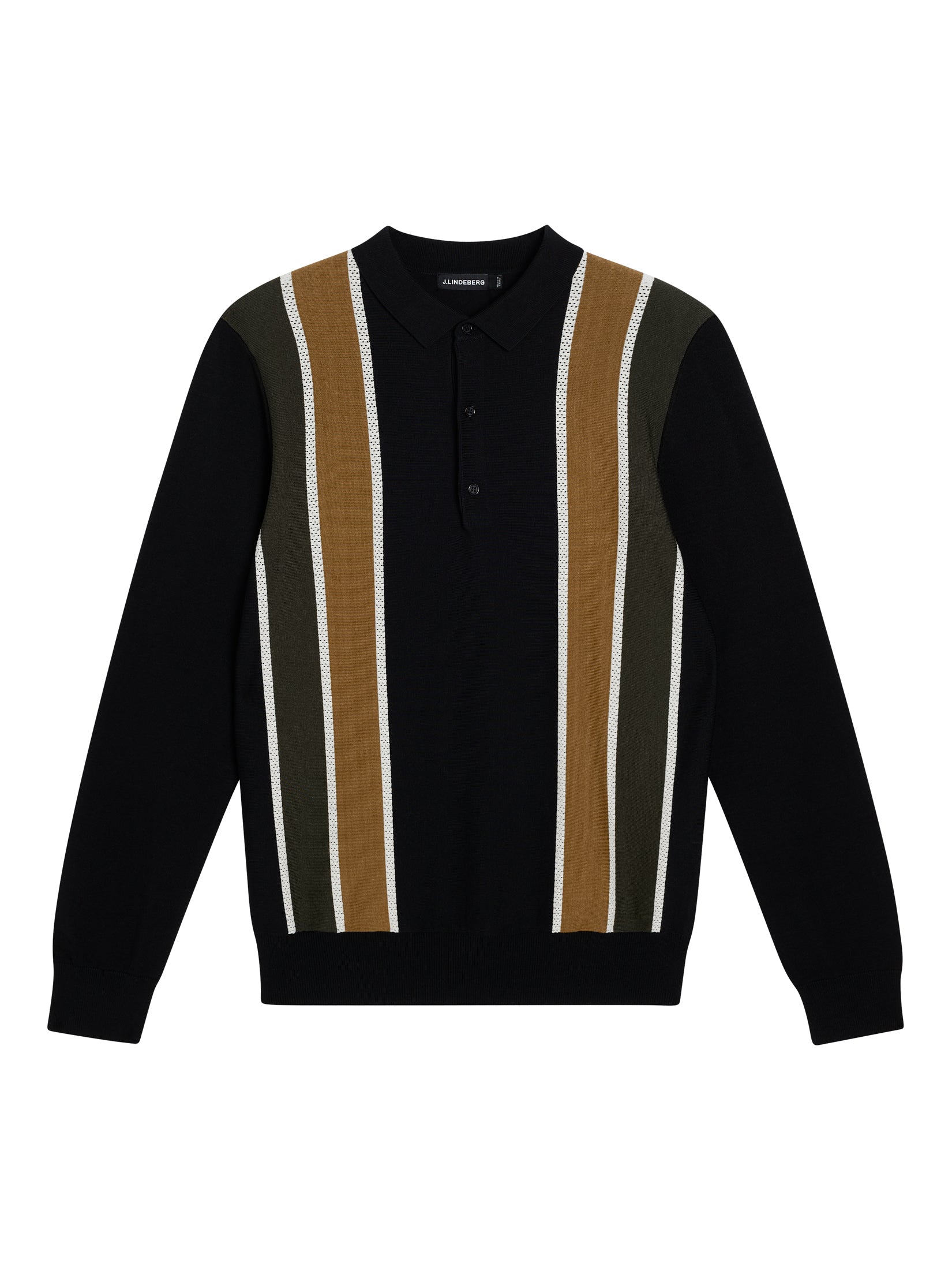 Heden Striped Knitted Polo