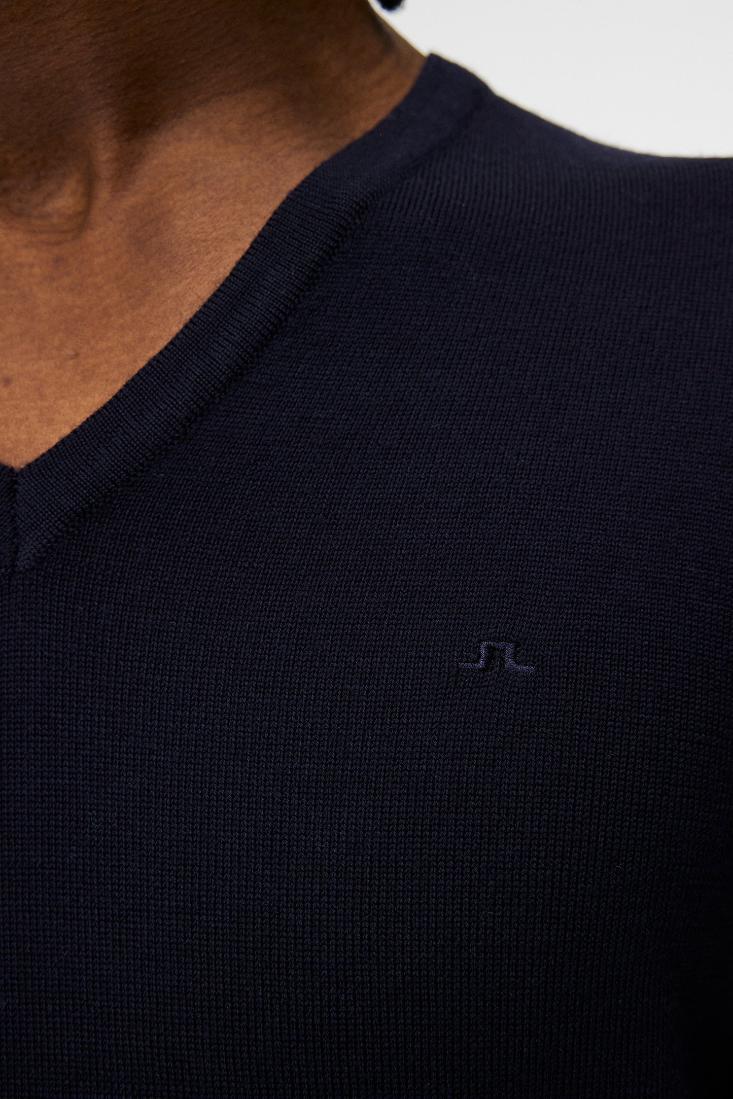 Lymann Merino V-neck Sweater in Navy by J.Lindeberg