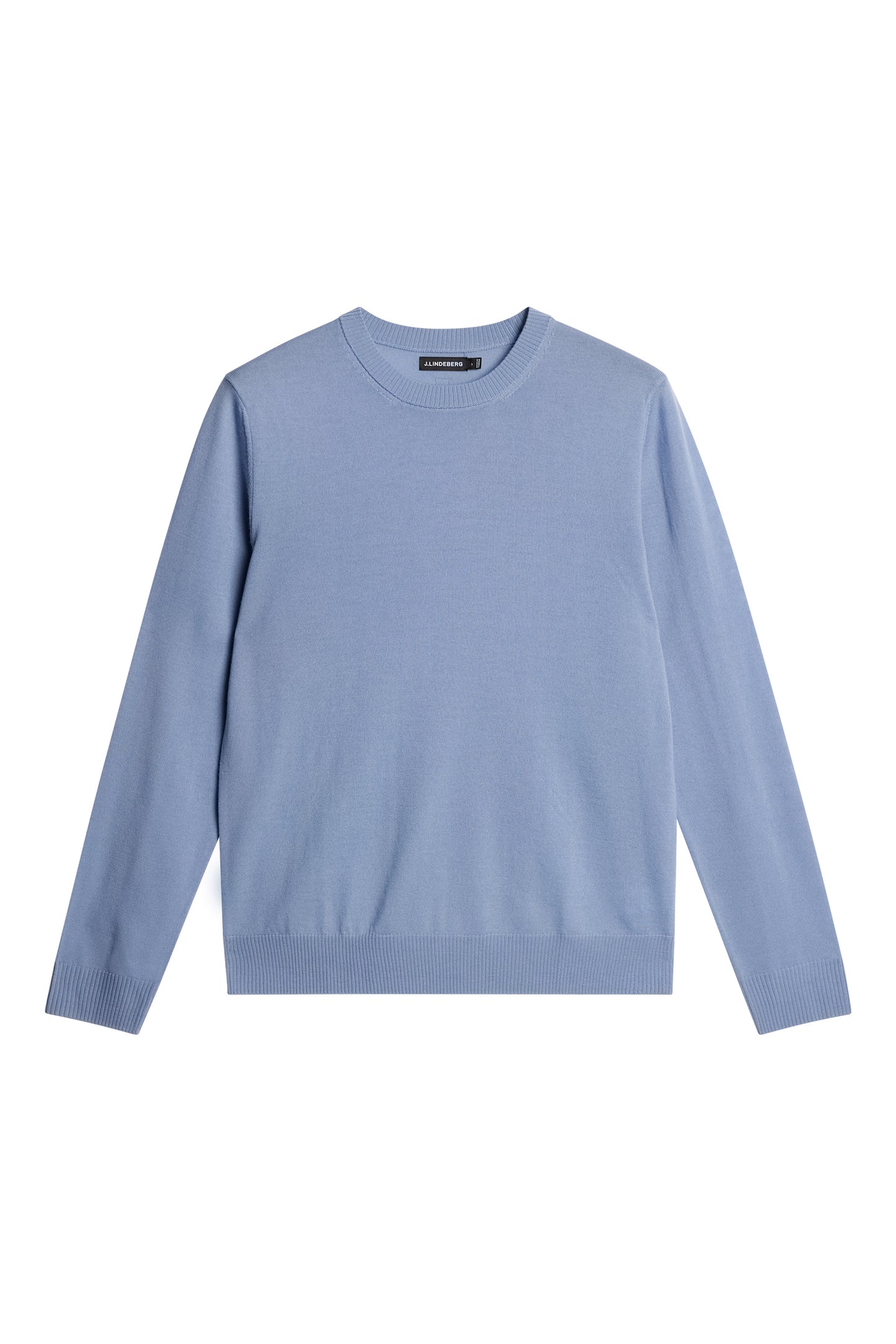 Keane Light Merino Crew Neck in Rain Washed by J.Lindeberg