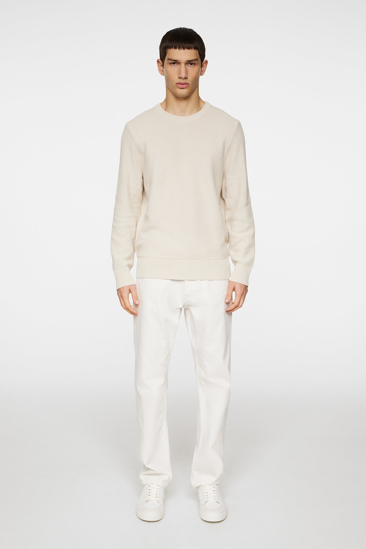 Arthur Knit Org Cotton in Moonbeam by J.Lindeberg