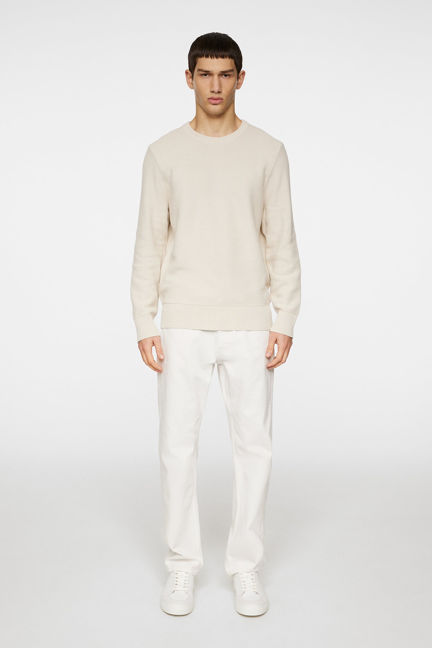 Arthur Knit Org Cotton in Moonbeam by J.Lindeberg