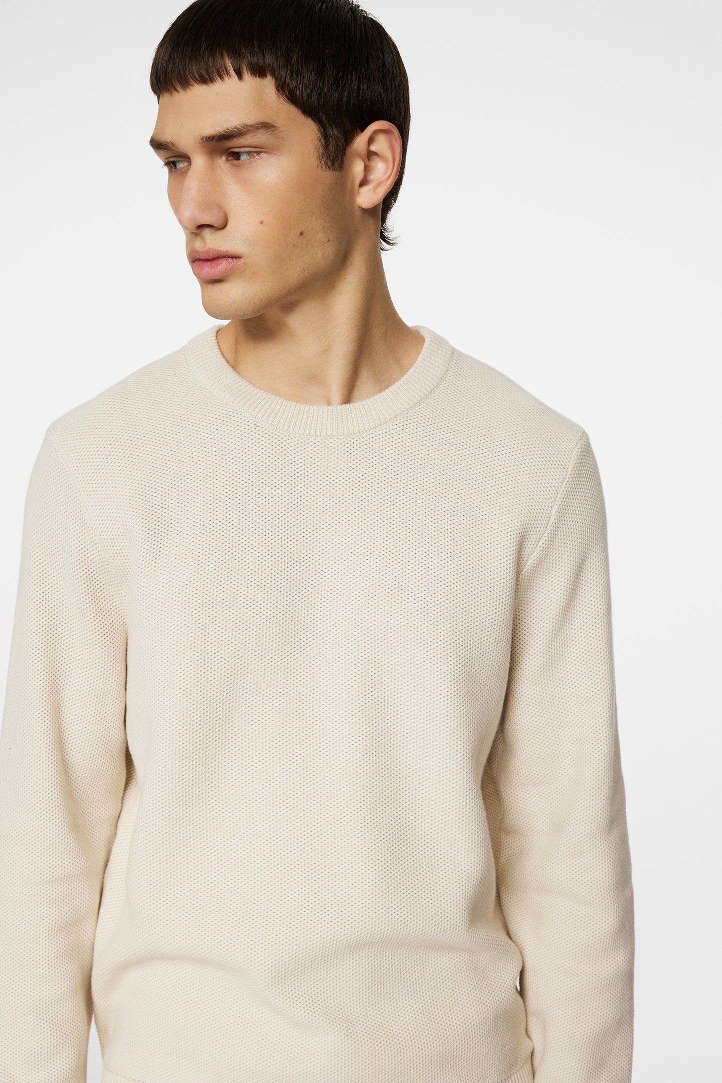 Arthur Knit Org Cotton in Moonbeam by J.Lindeberg