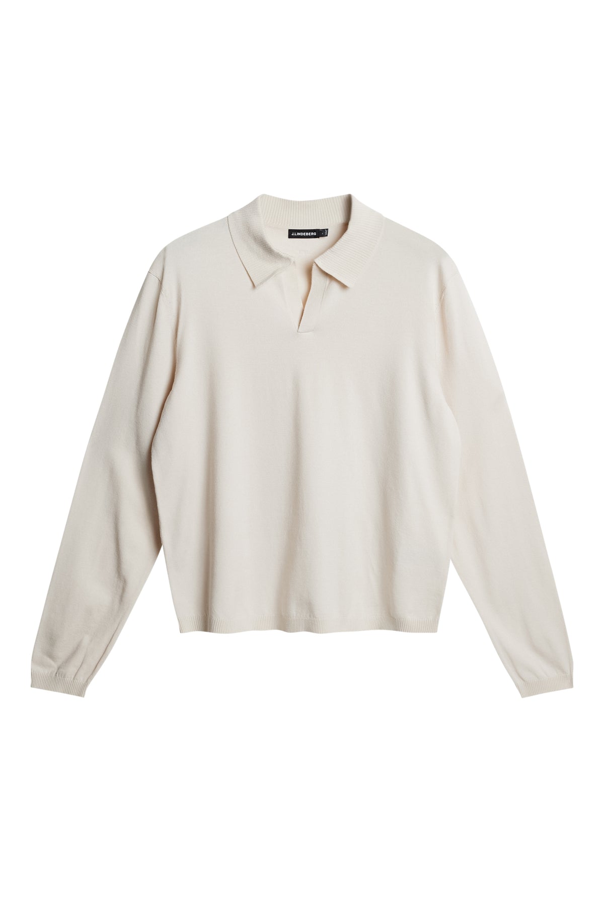 Rowan LS Polo in Moonbeam by J.Lindeberg