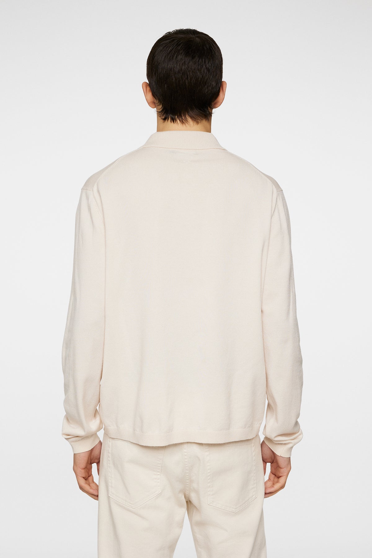 Rowan LS Polo in Moonbeam by J.Lindeberg