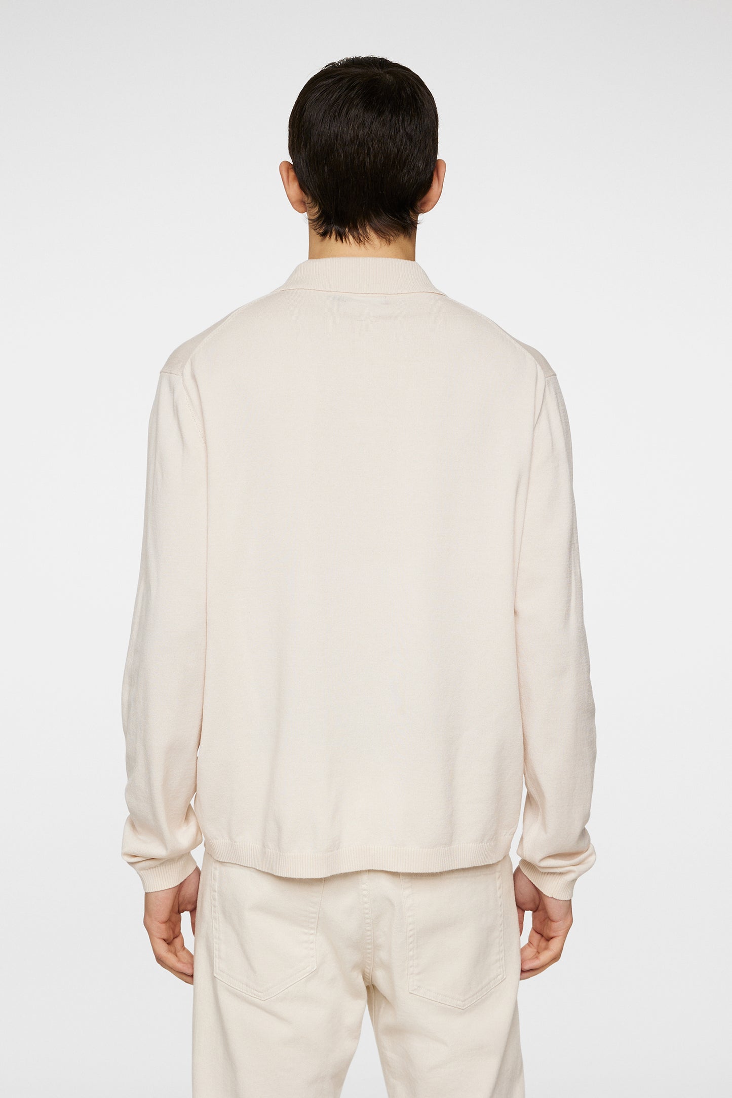 Rowan LS Polo in Moonbeam by J.Lindeberg