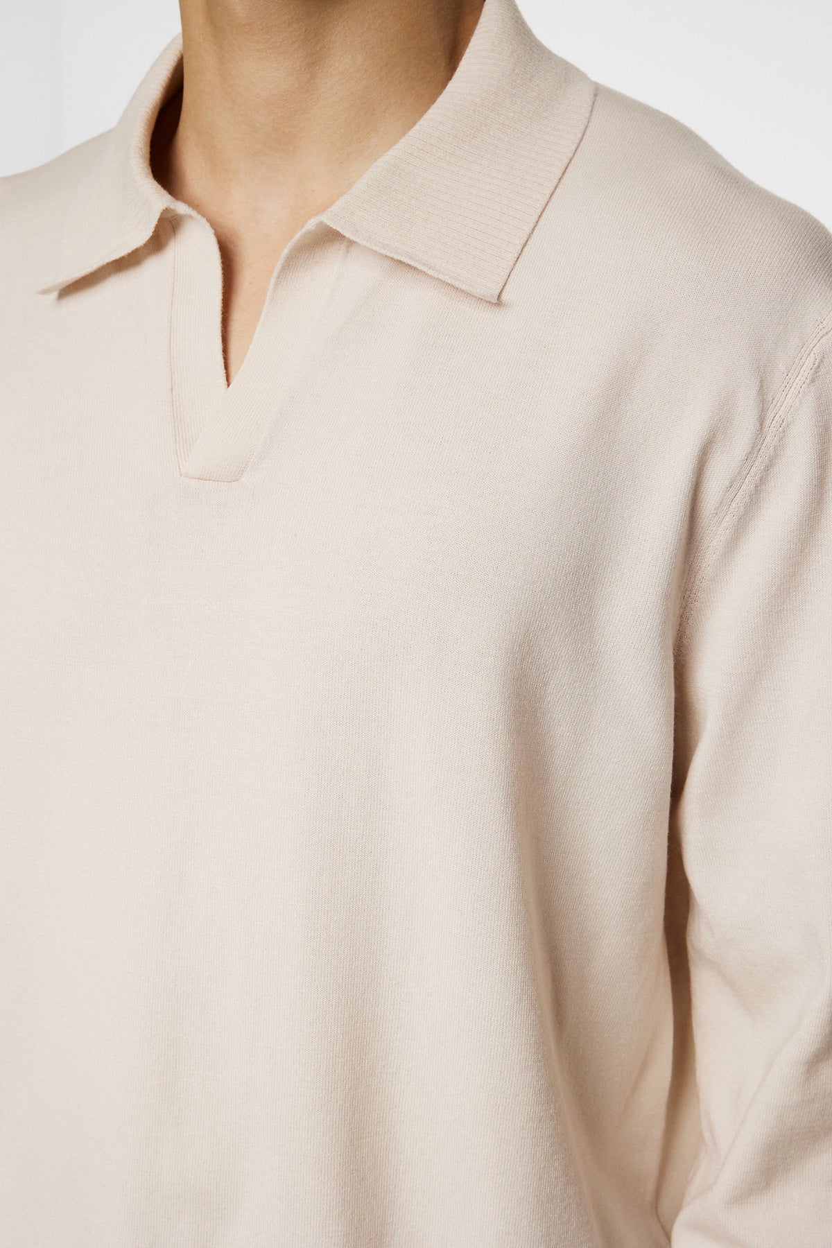 Rowan LS Polo in Moonbeam by J.Lindeberg