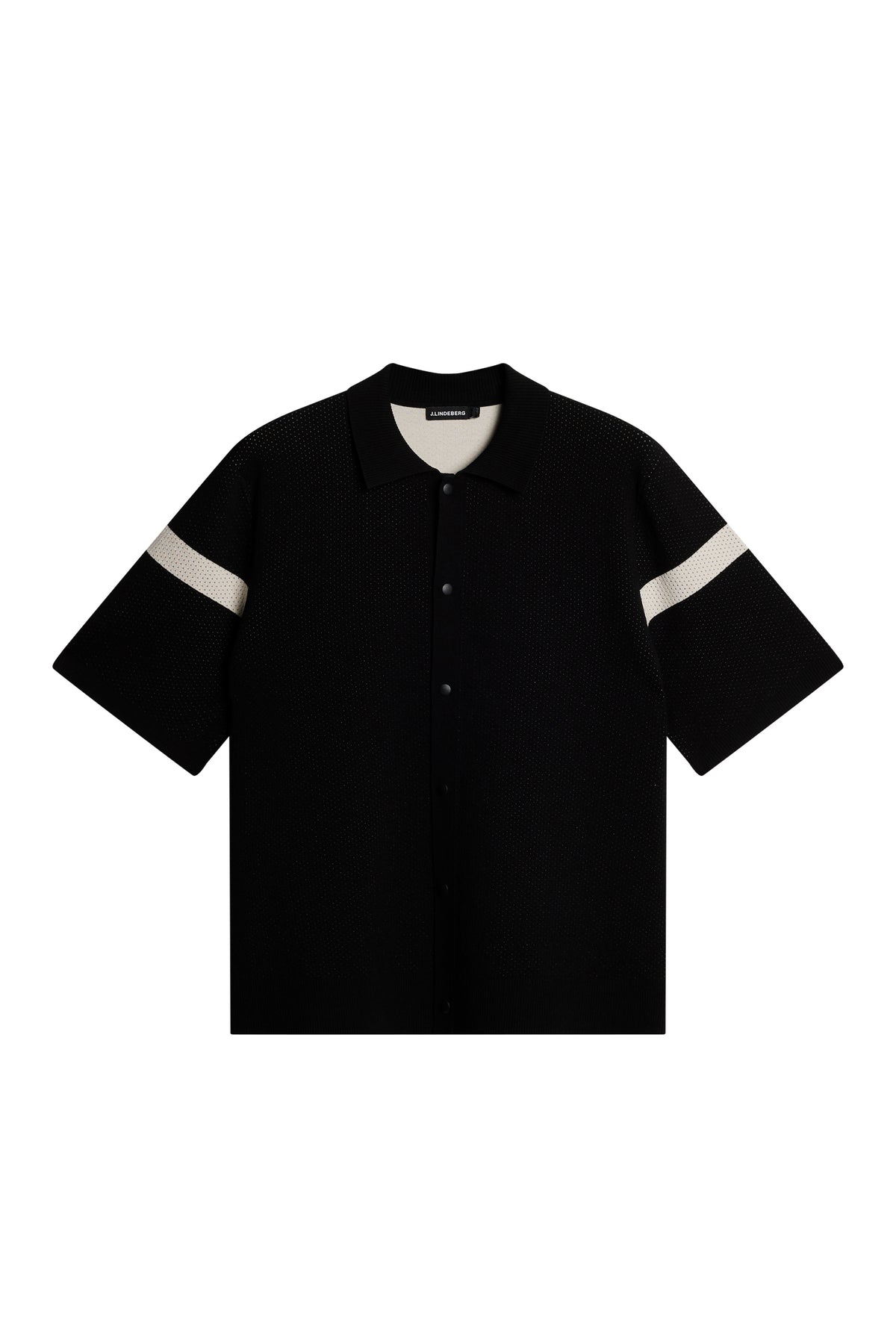Rayne Knitted Shirt in Black by J.Lindeberg