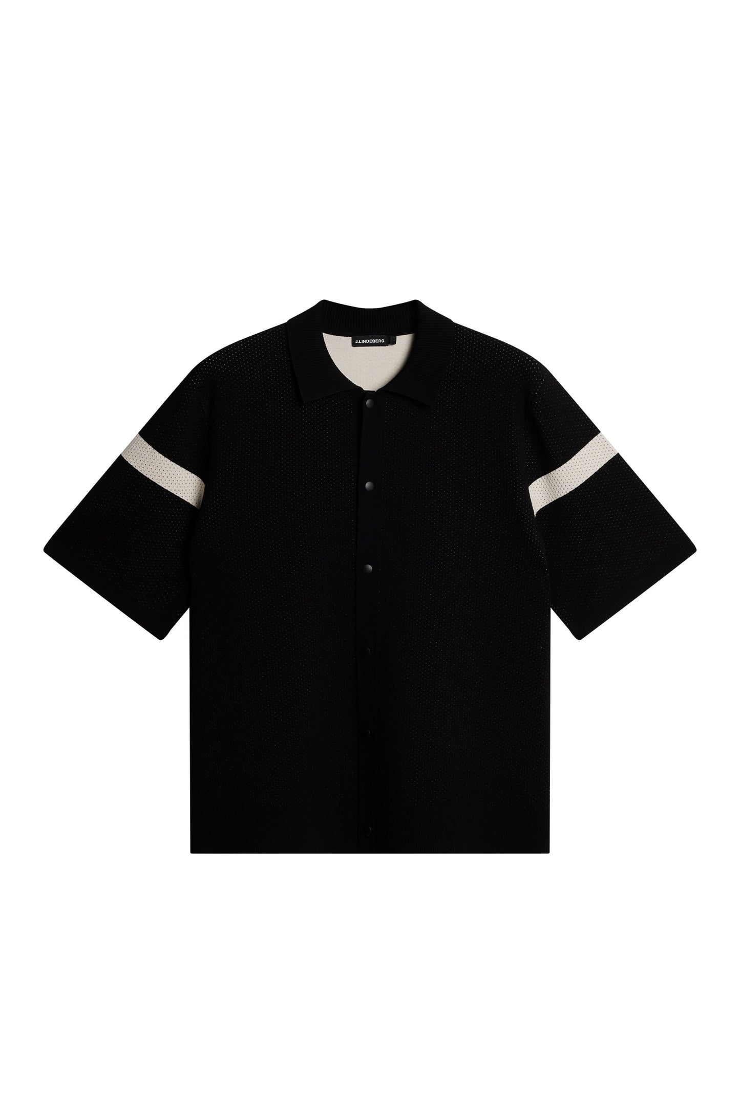 Rayne Knitted Shirt in Black by J.Lindeberg
