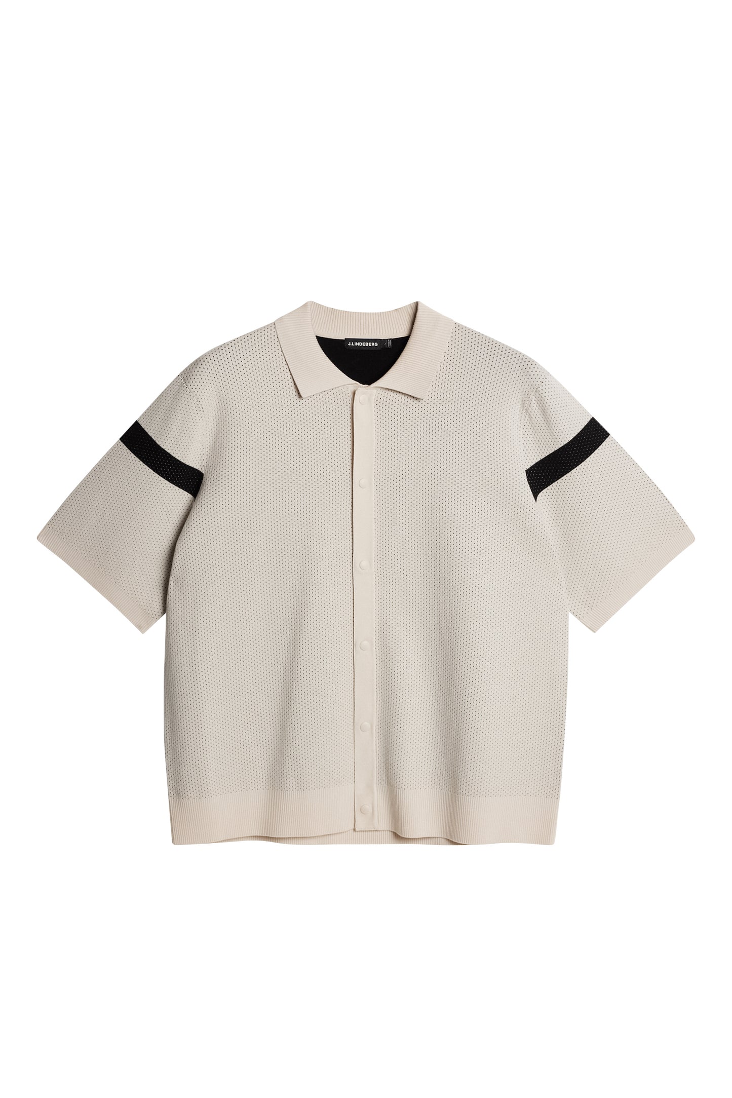 Rayne Knitted Shirt in Moonbeam by J.Lindeberg