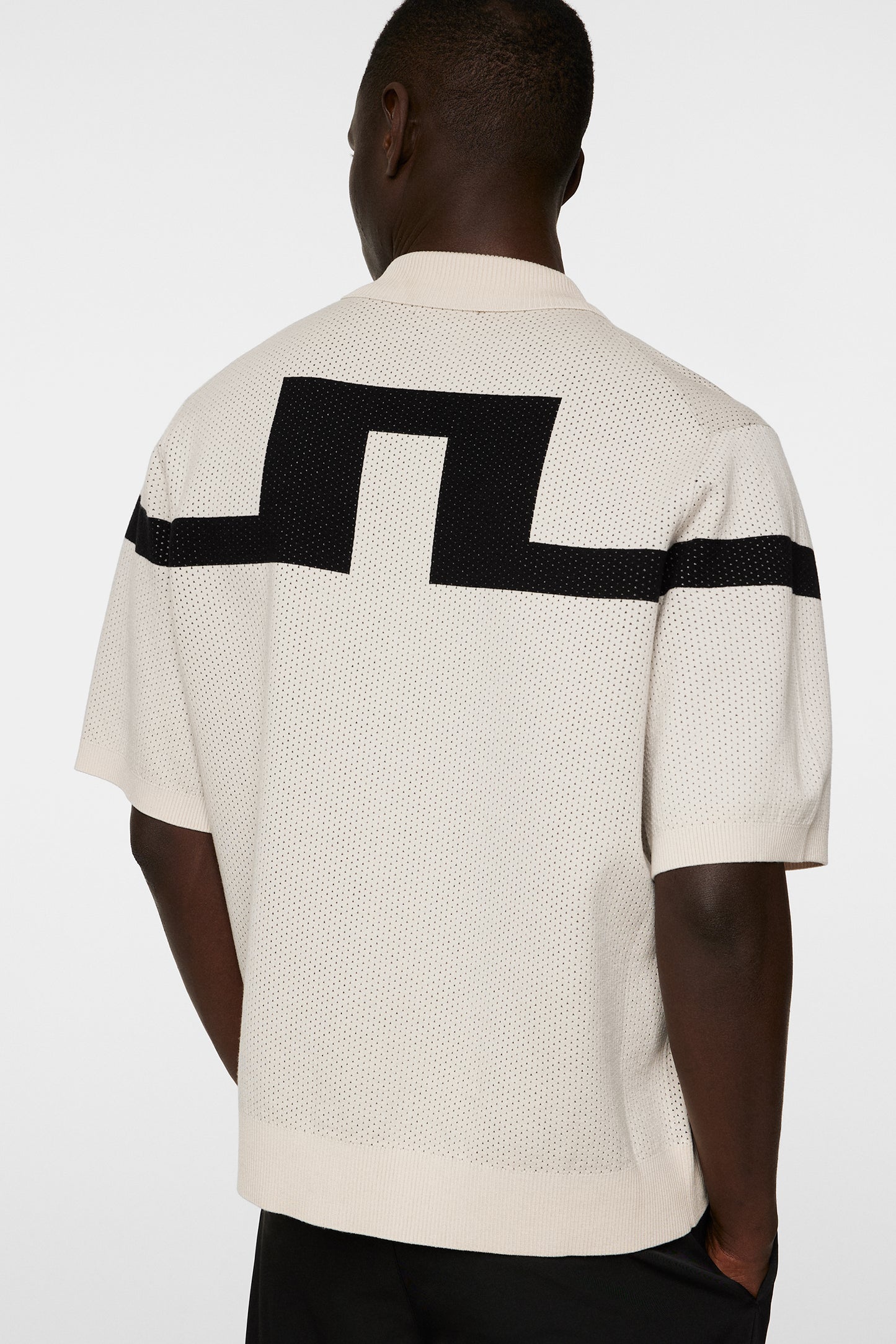 Rayne Knitted Shirt in Moonbeam by J.Lindeberg