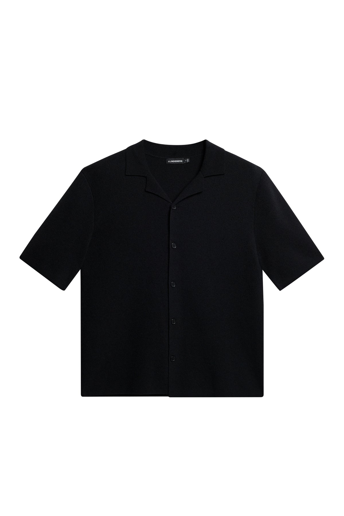 Sal Knitted Boucle Shirt in Black by J.Lindeberg