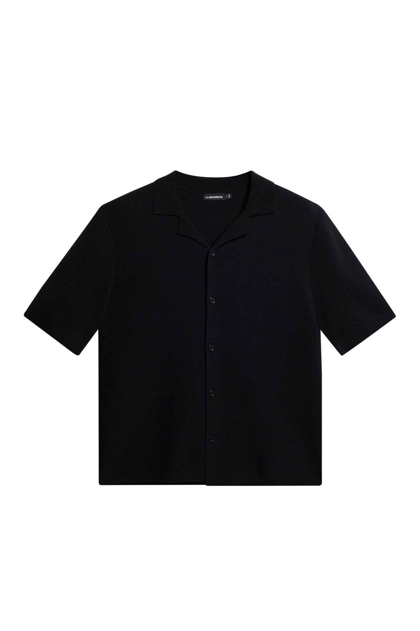 Sal Knitted Boucle Shirt in Black by J.Lindeberg