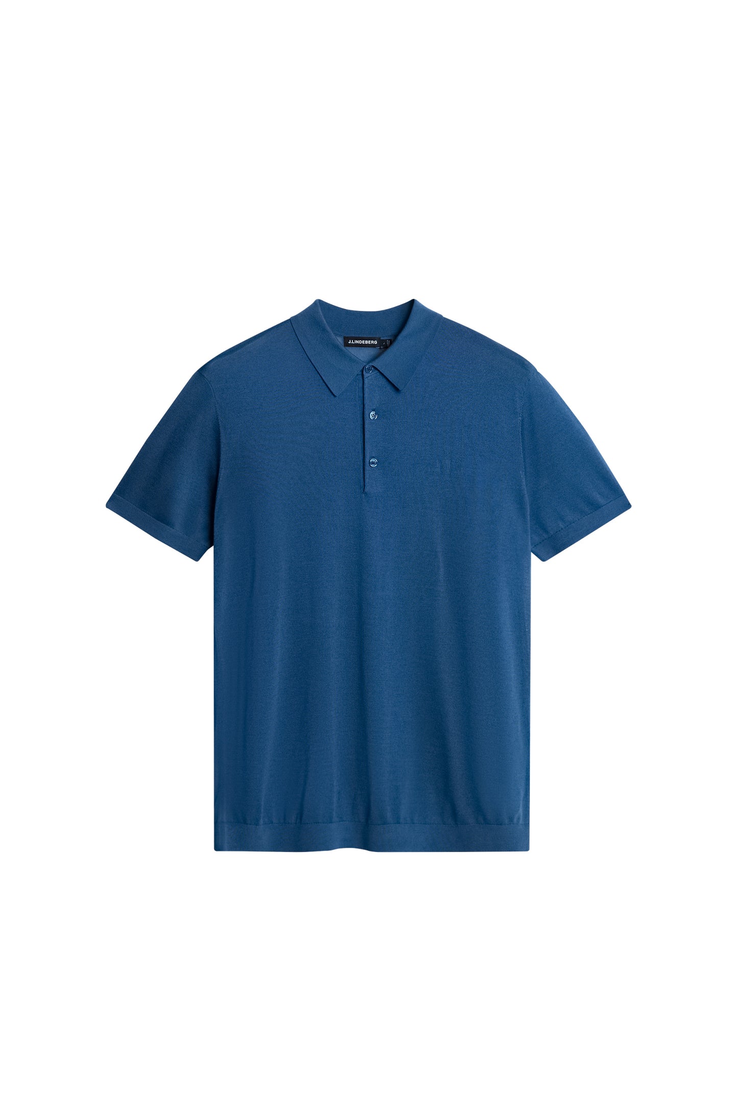 Ridge Lyocell Silk Polo in Dark Blue by J.Lindeberg