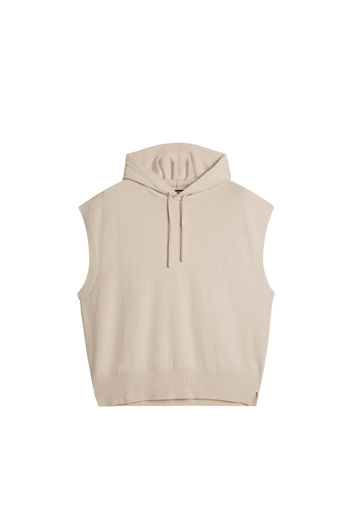 Finley Hooded Knit Vest in Moonbeam by J.Lindeberg
