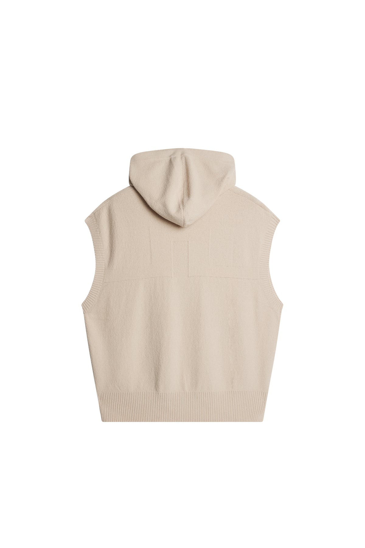 Finley Hooded Knit Vest in Moonbeam by J.Lindeberg