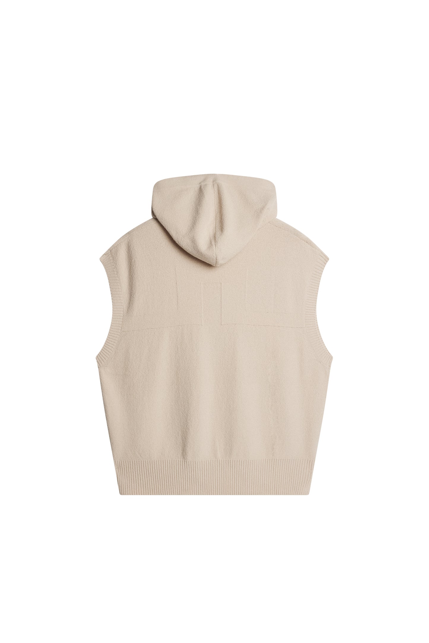Finley Hooded Knit Vest in Moonbeam by J.Lindeberg