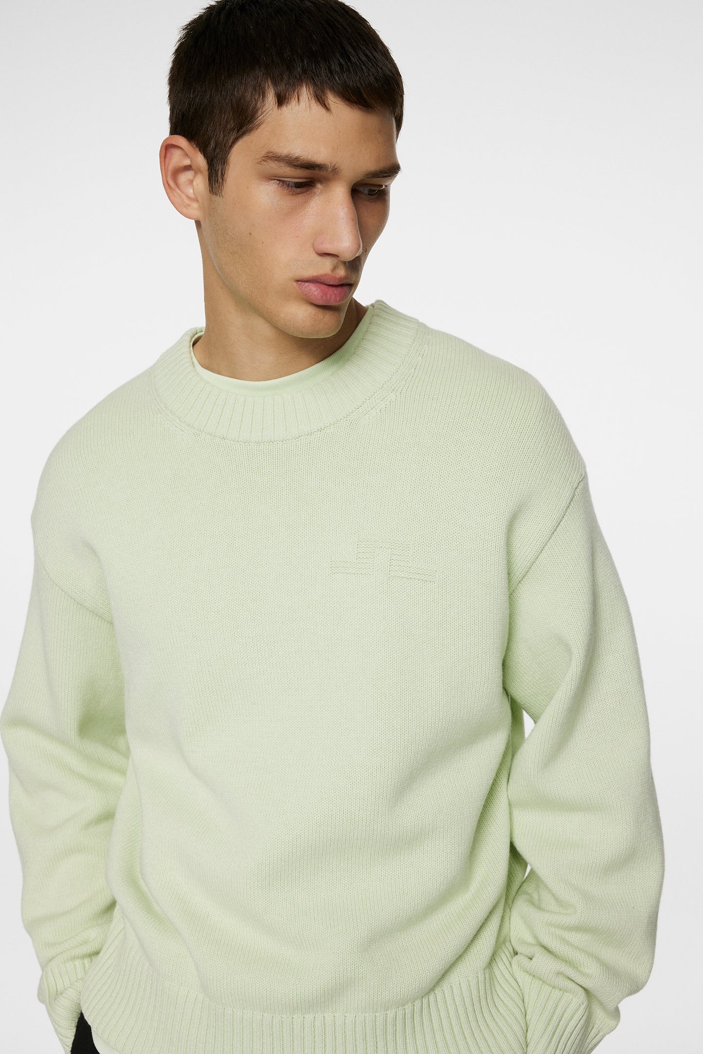 Eddy Cotton Wool Crew Neck in Ambrosia by J.Lindeberg